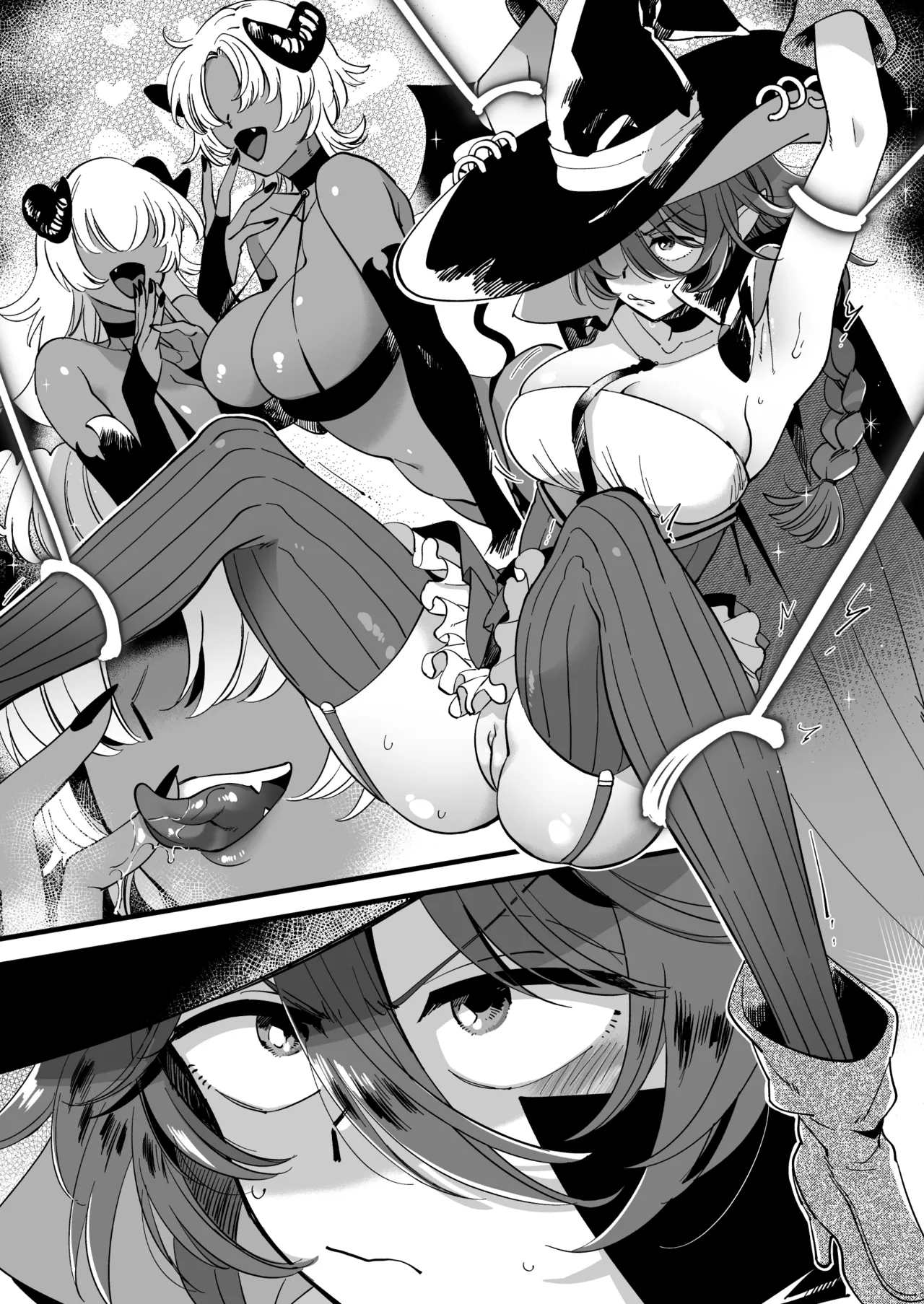 魔法使いマヌバがレズサキュバスに捕まってひたすらクリ責めされてしまう - page11