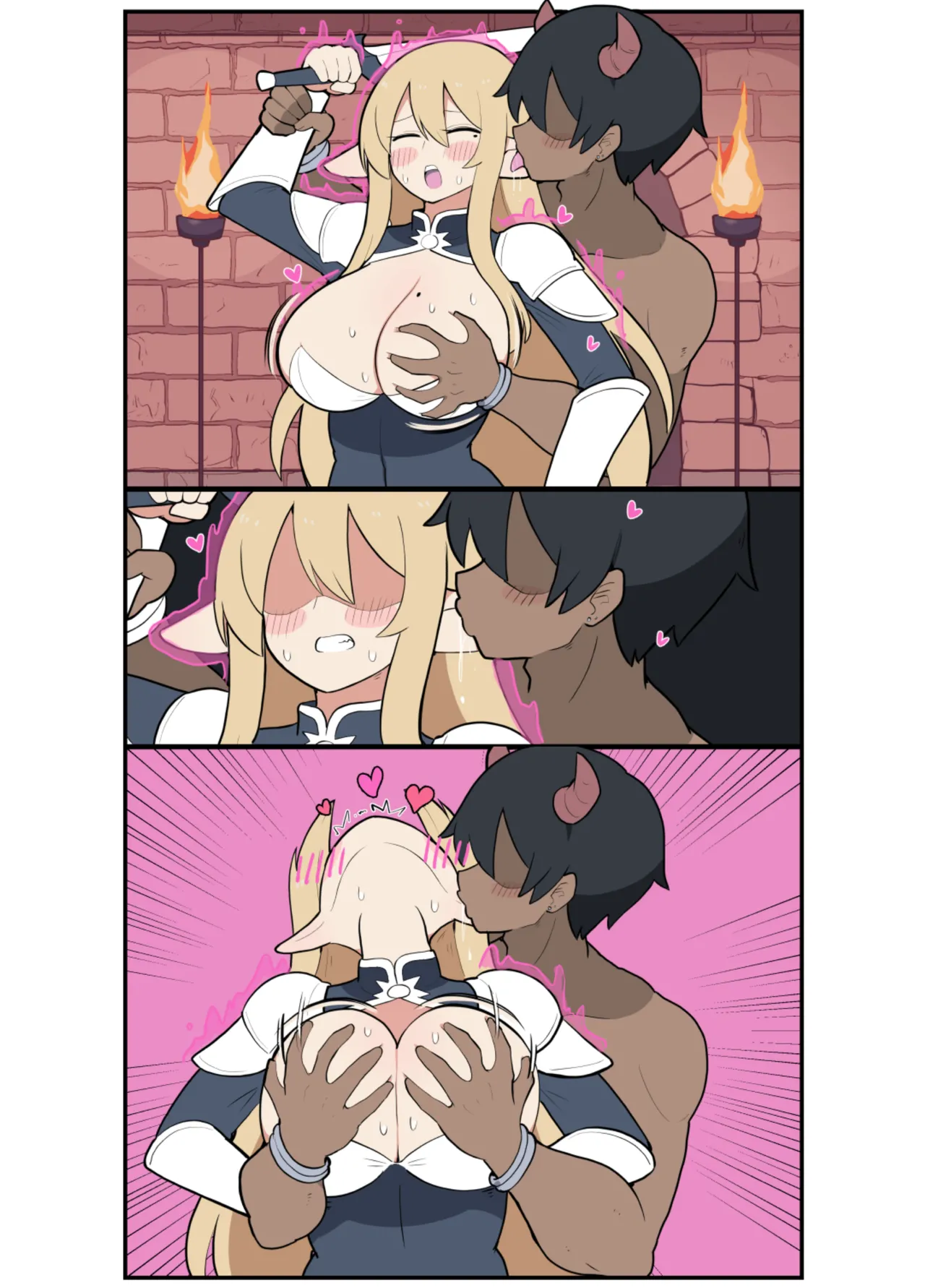 10日後に下級悪鬼と結婚する巨乳女騎士ちゃん - page37