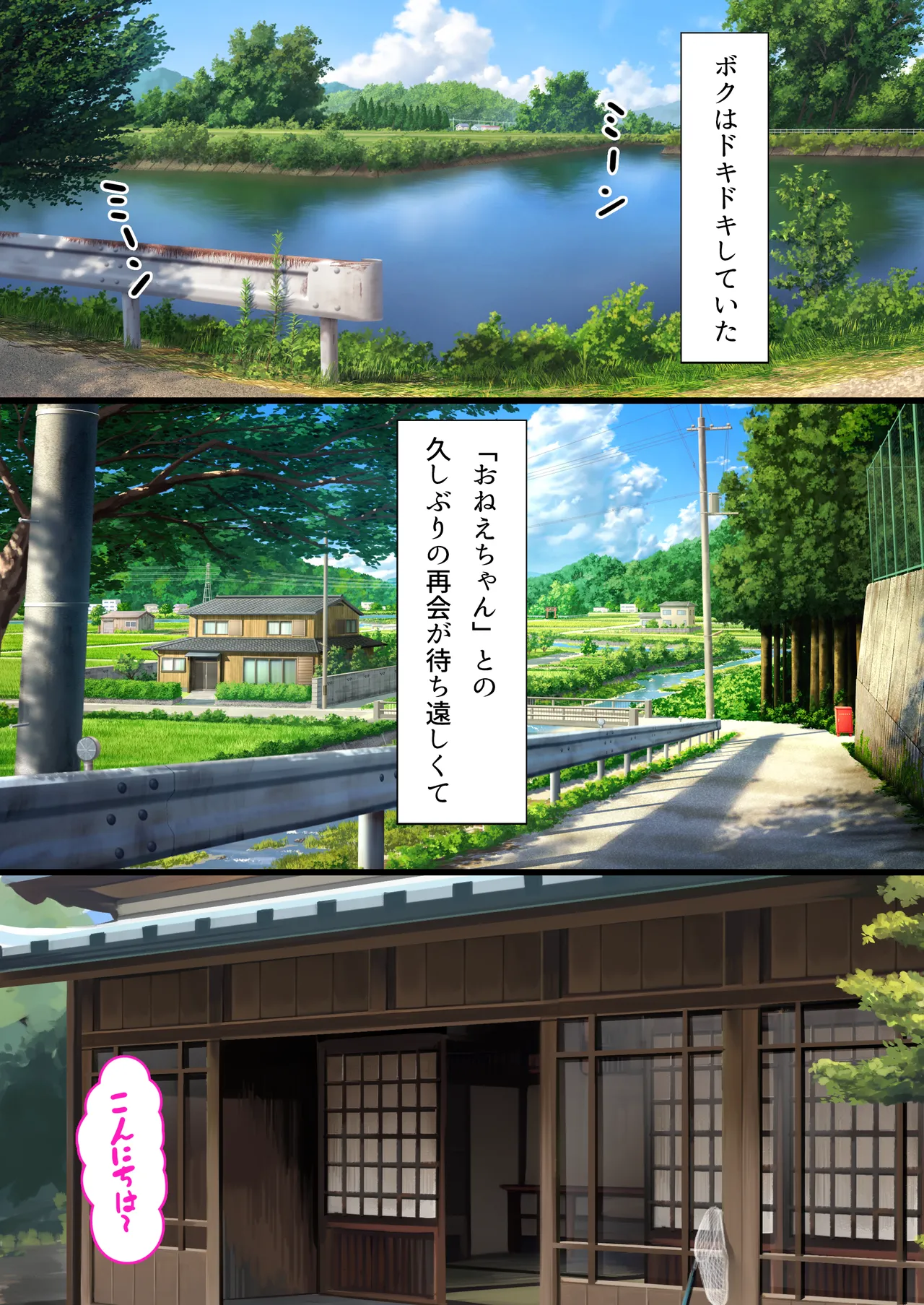 夏休み、都会から来たお姉ちゃんと中出しごっこ - page3