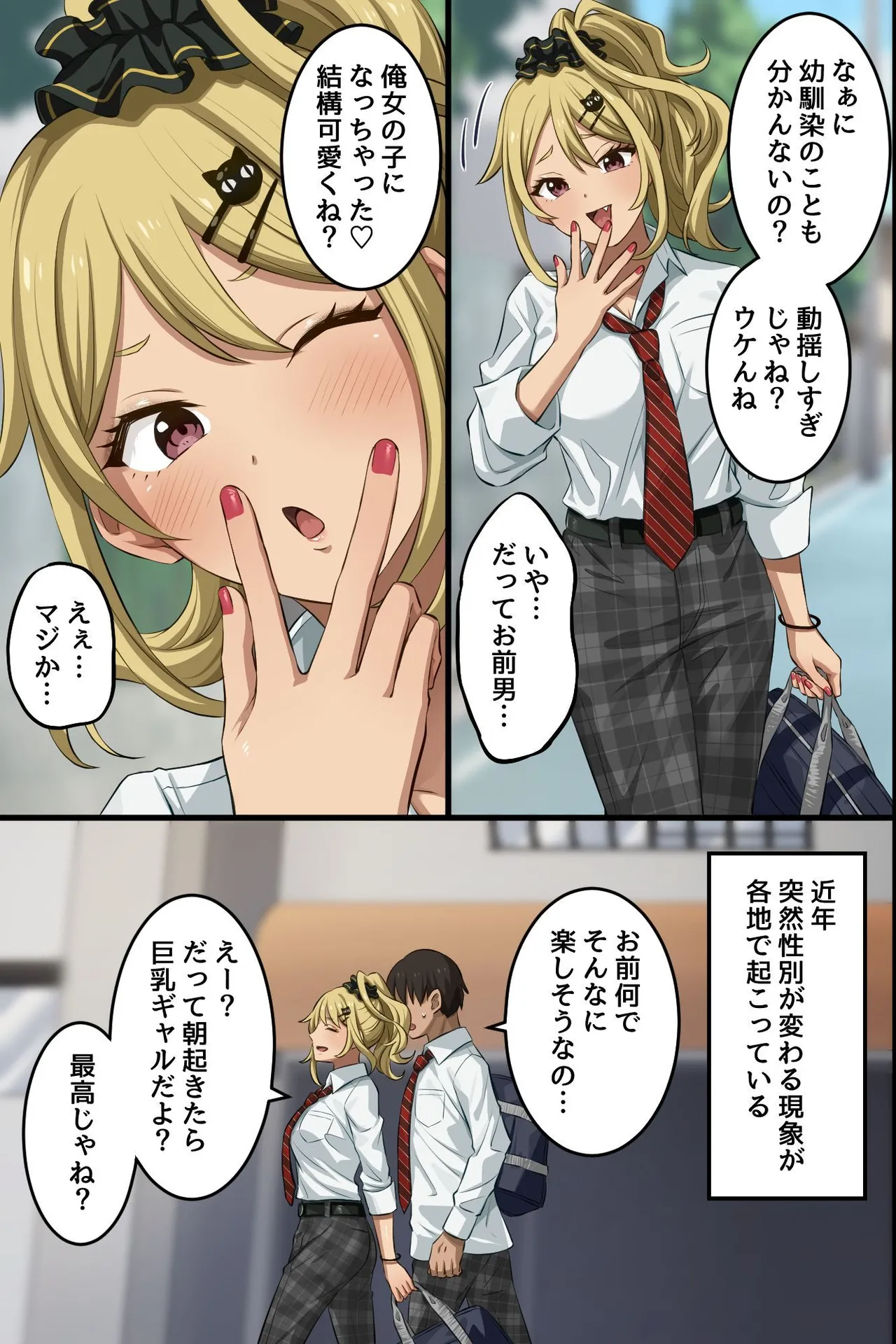 俺の幼馴染が派手なギャルに性転換して、清楚な後輩まで女体化してハーレムになってしまった...。 - page6