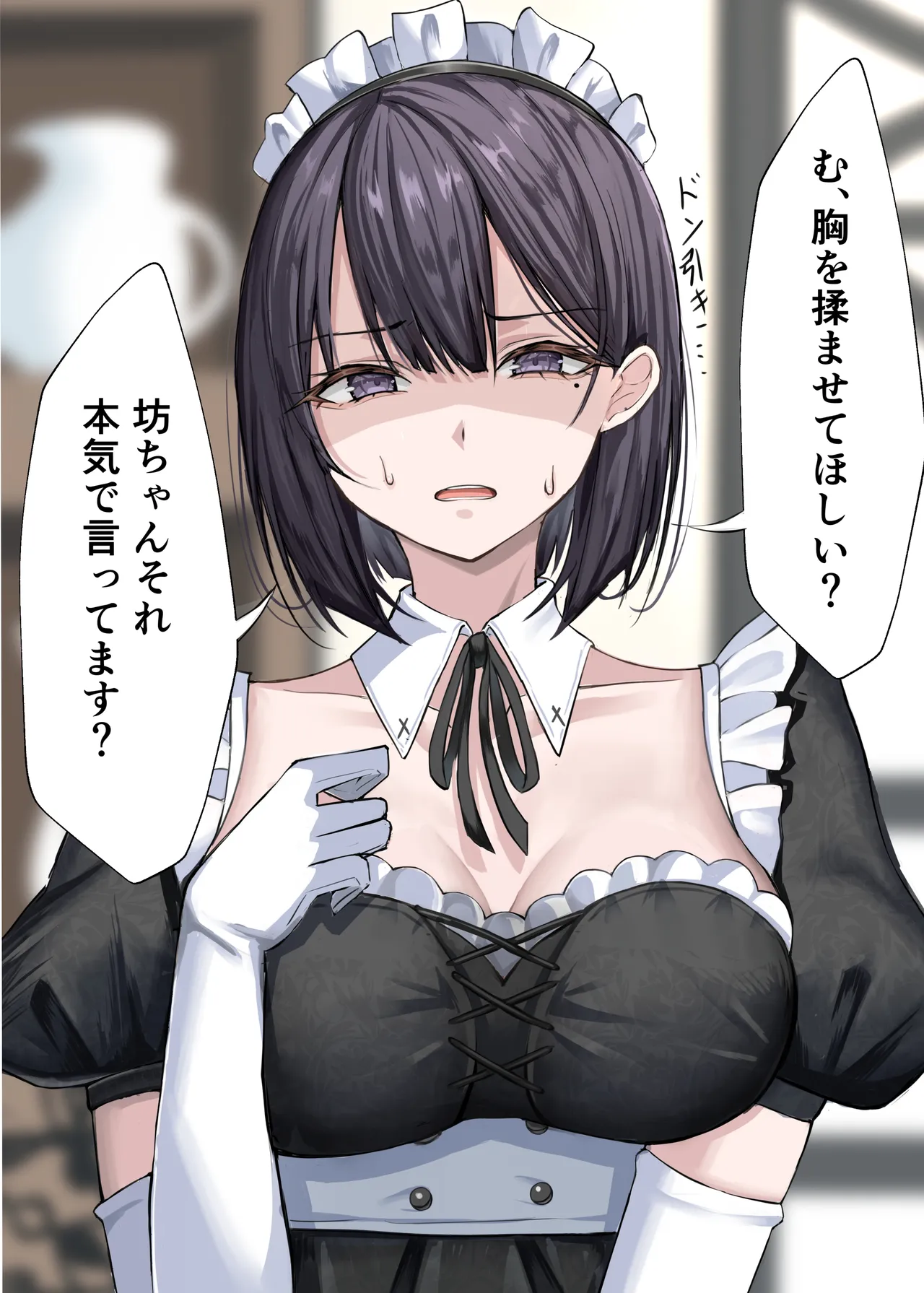 クール系メイドさんに命令して中出しS〇Xする話 - page3
