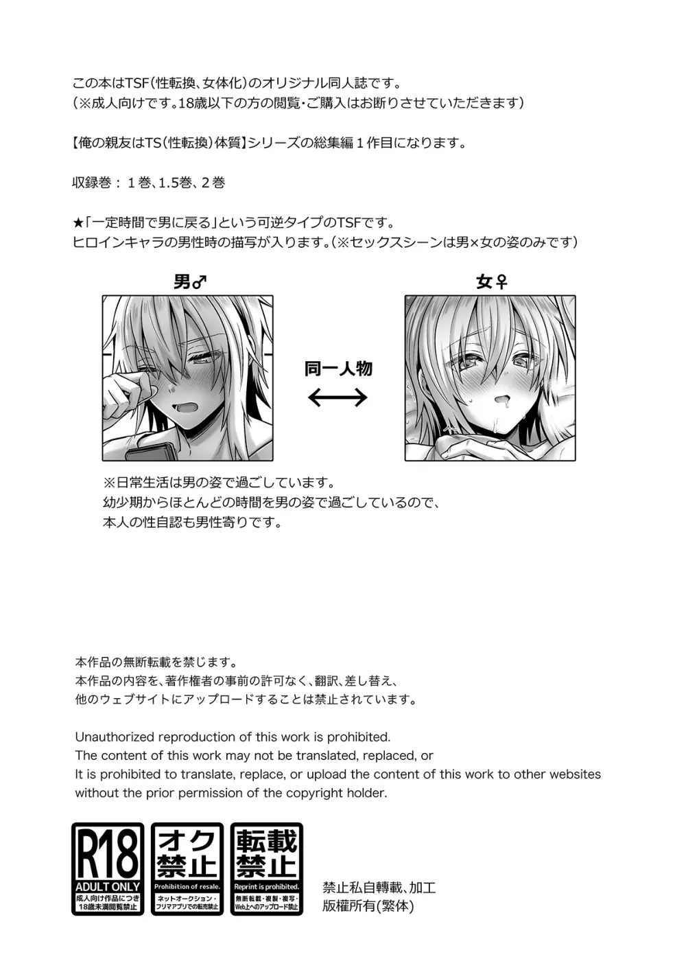 俺の親友はTS(性転換)体質 総集編1 黒線修正 - page4