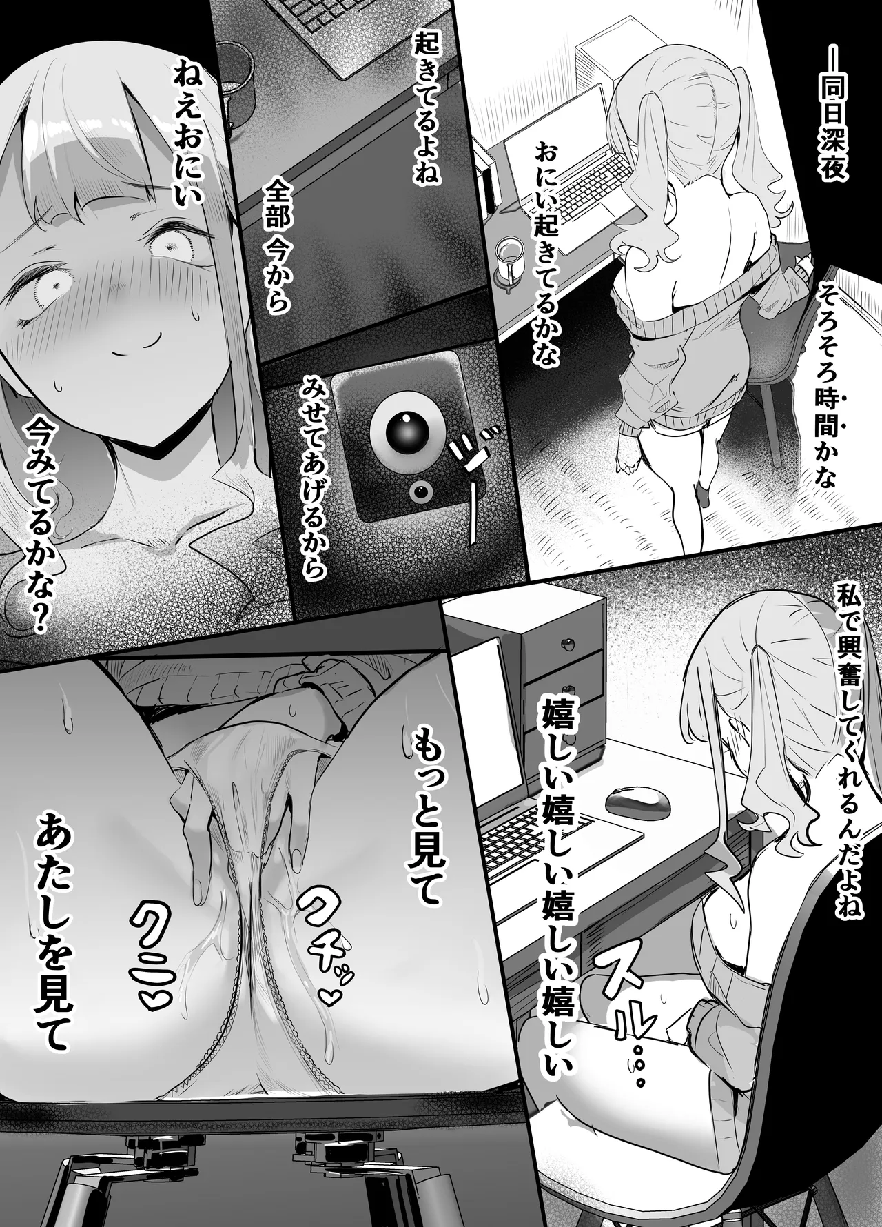 見守りカメラでお兄を視てたらあたしも視られてた話 - page21