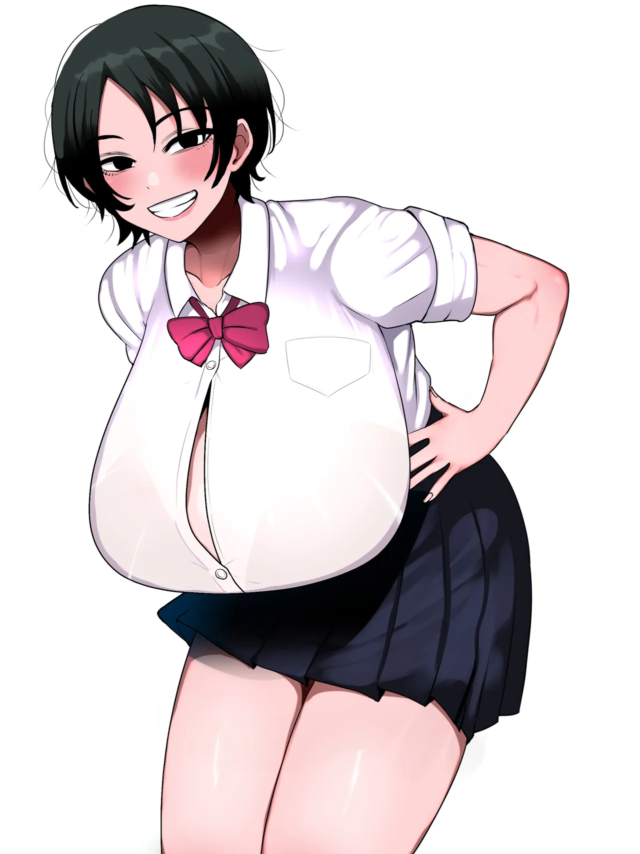 男友達みたいな爆乳ボーイッシュ幼馴染が無自覚にデカパイで誘惑してくる話 - page91