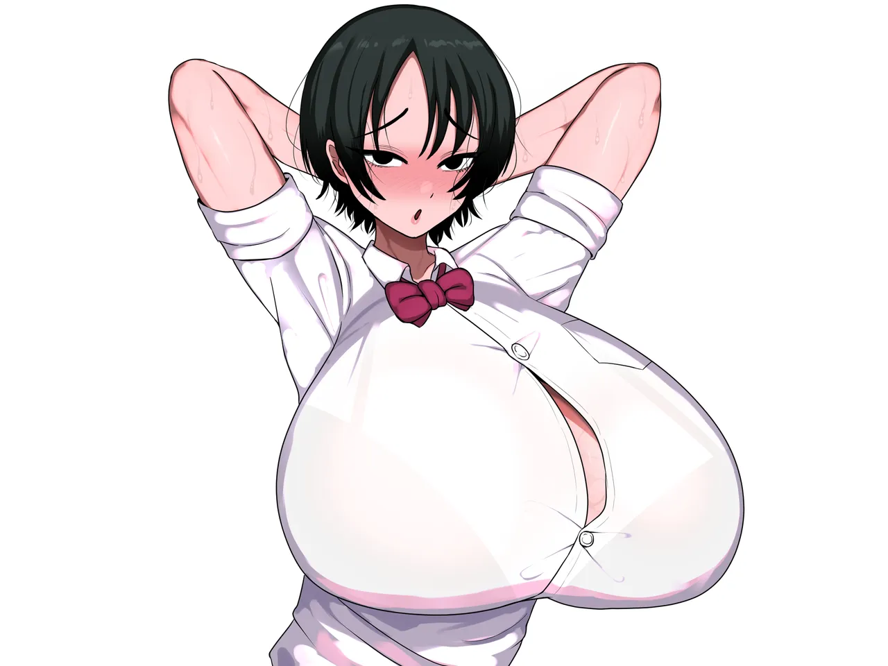 男友達みたいな爆乳ボーイッシュ幼馴染が無自覚にデカパイで誘惑してくる話 - page92