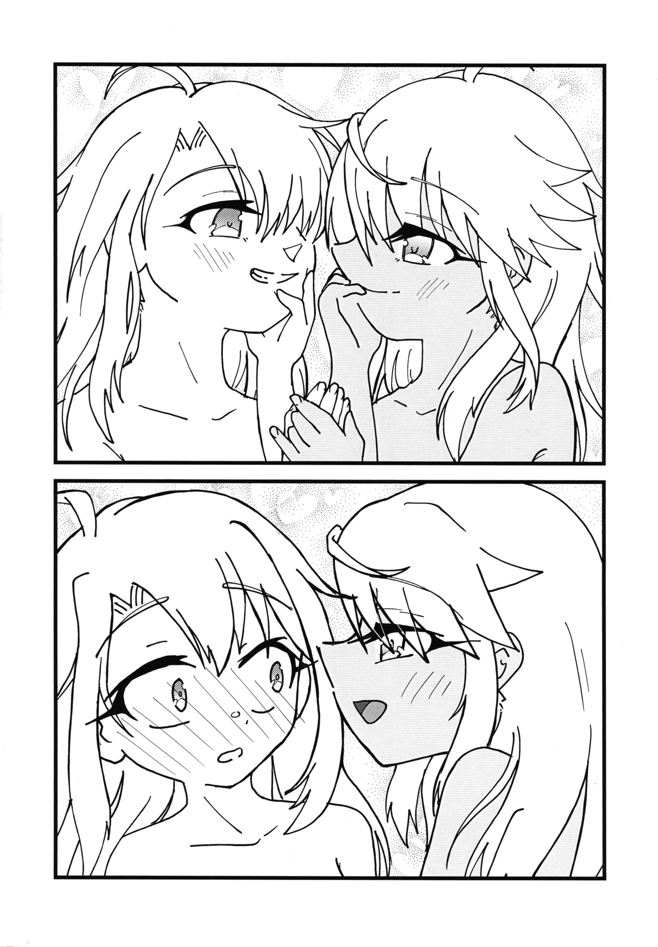 イリクロlog PART.1 イリヤとクロエのイチャイチャらくがき本 - page11