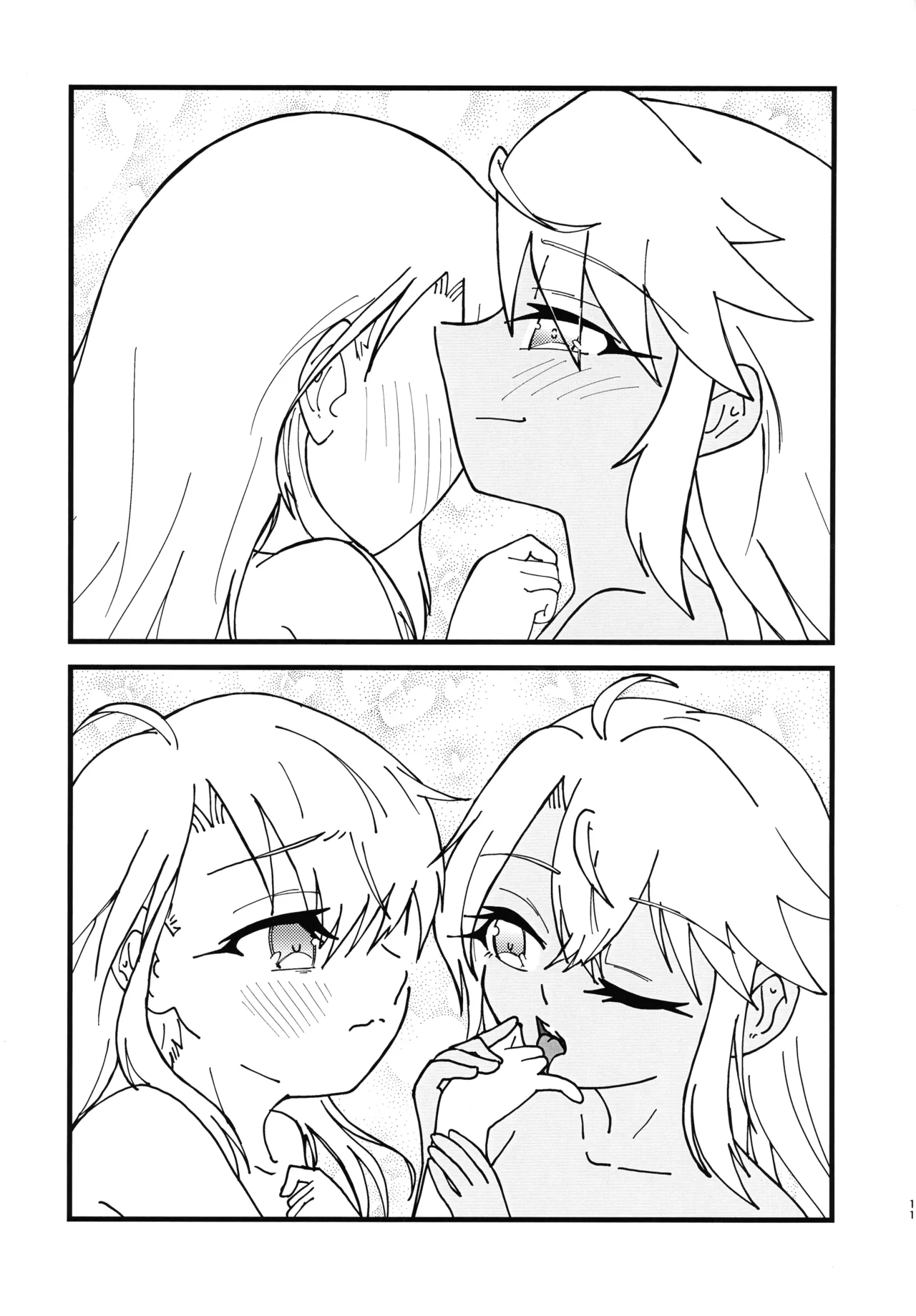 イリクロlog PART.1 イリヤとクロエのイチャイチャらくがき本 - page12