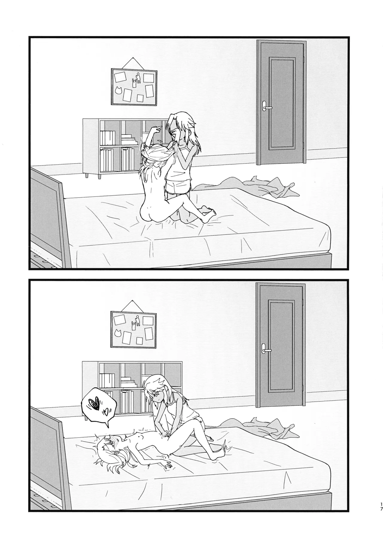 イリクロlog PART.1 イリヤとクロエのイチャイチャらくがき本 - page18
