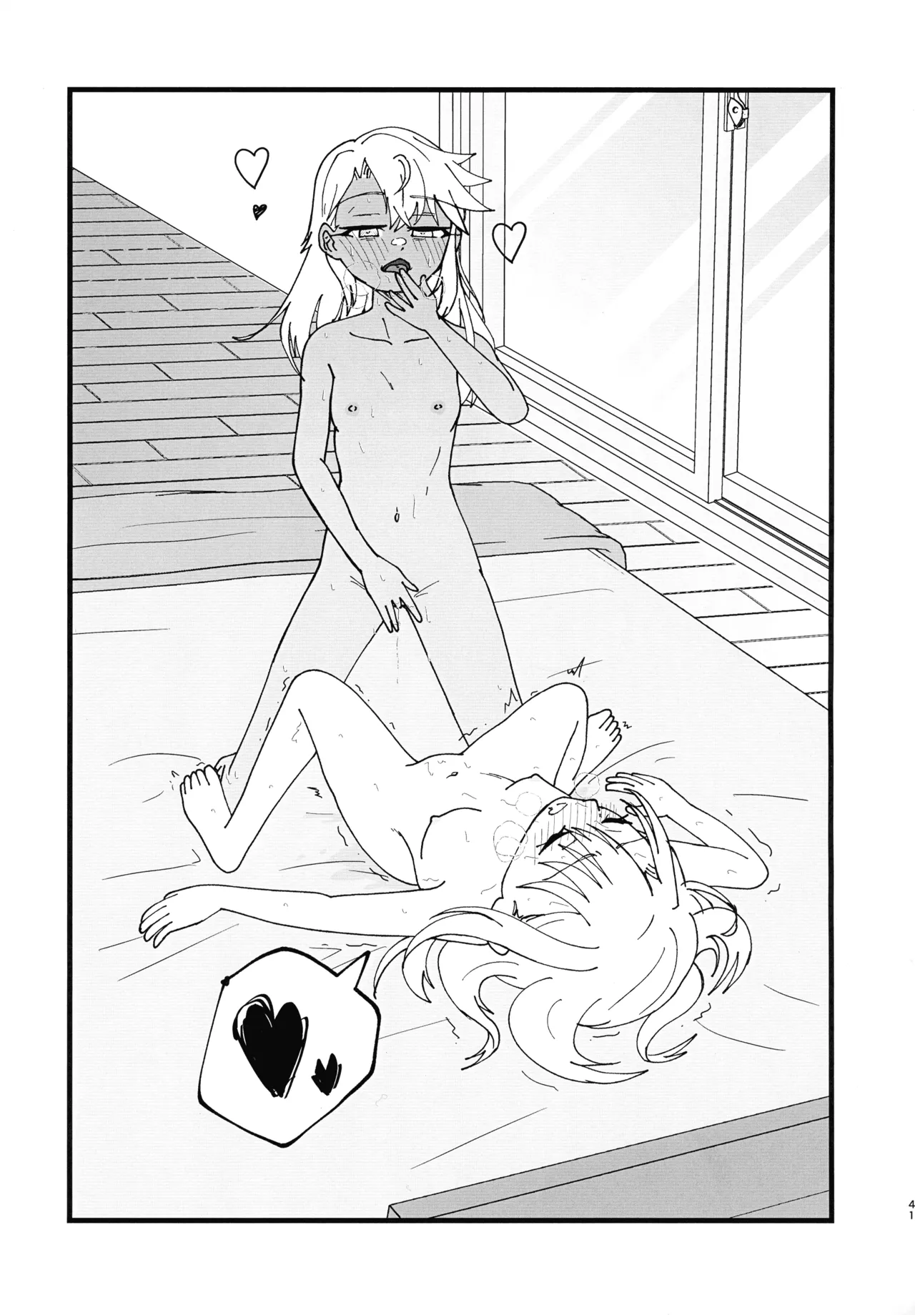 イリクロlog PART.1 イリヤとクロエのイチャイチャらくがき本 - page42