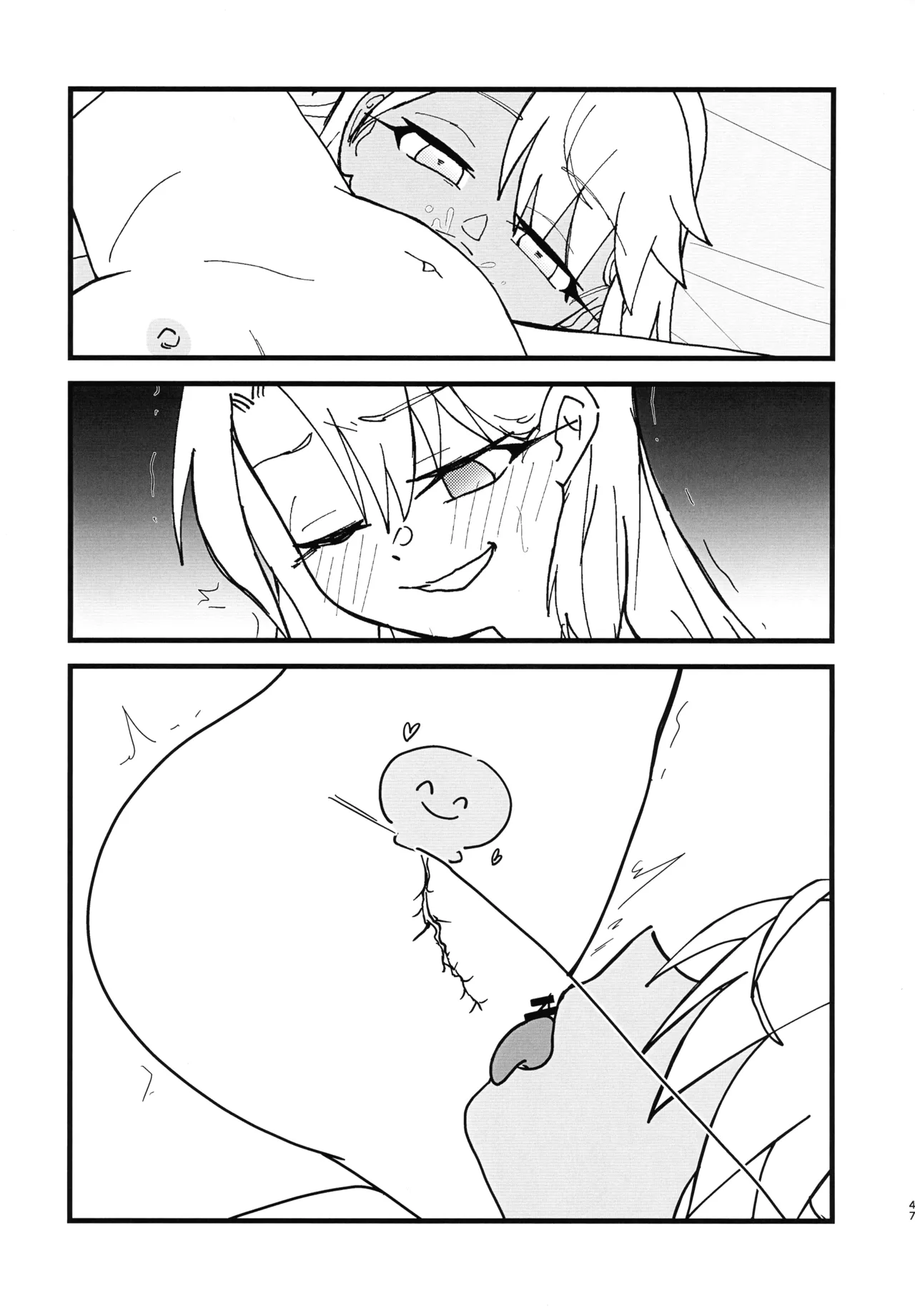 イリクロlog PART.1 イリヤとクロエのイチャイチャらくがき本 - page48