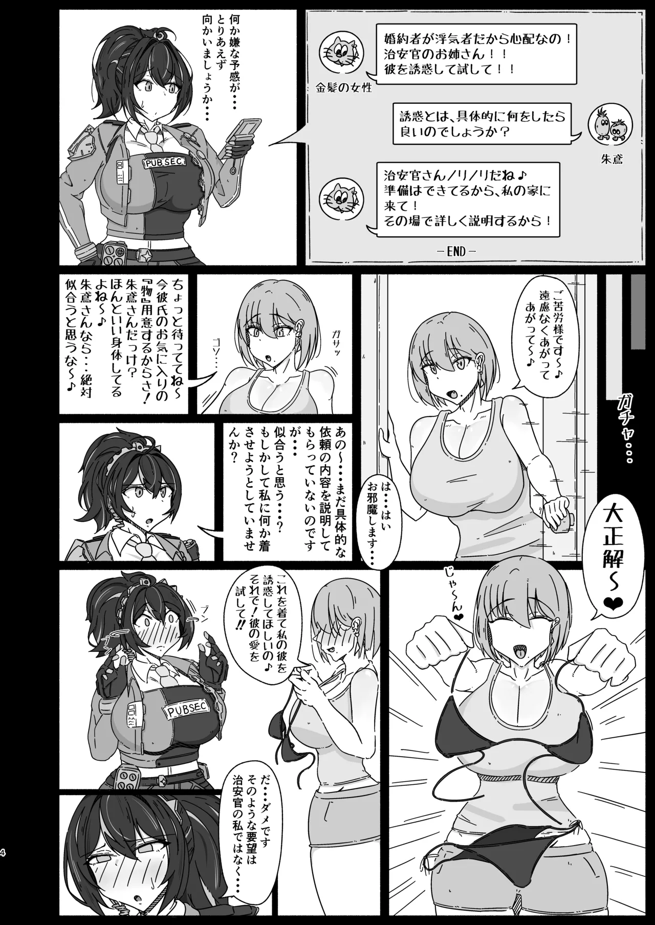 市民の性処理は治安官におまかせ!『朱鳶編』 - page3