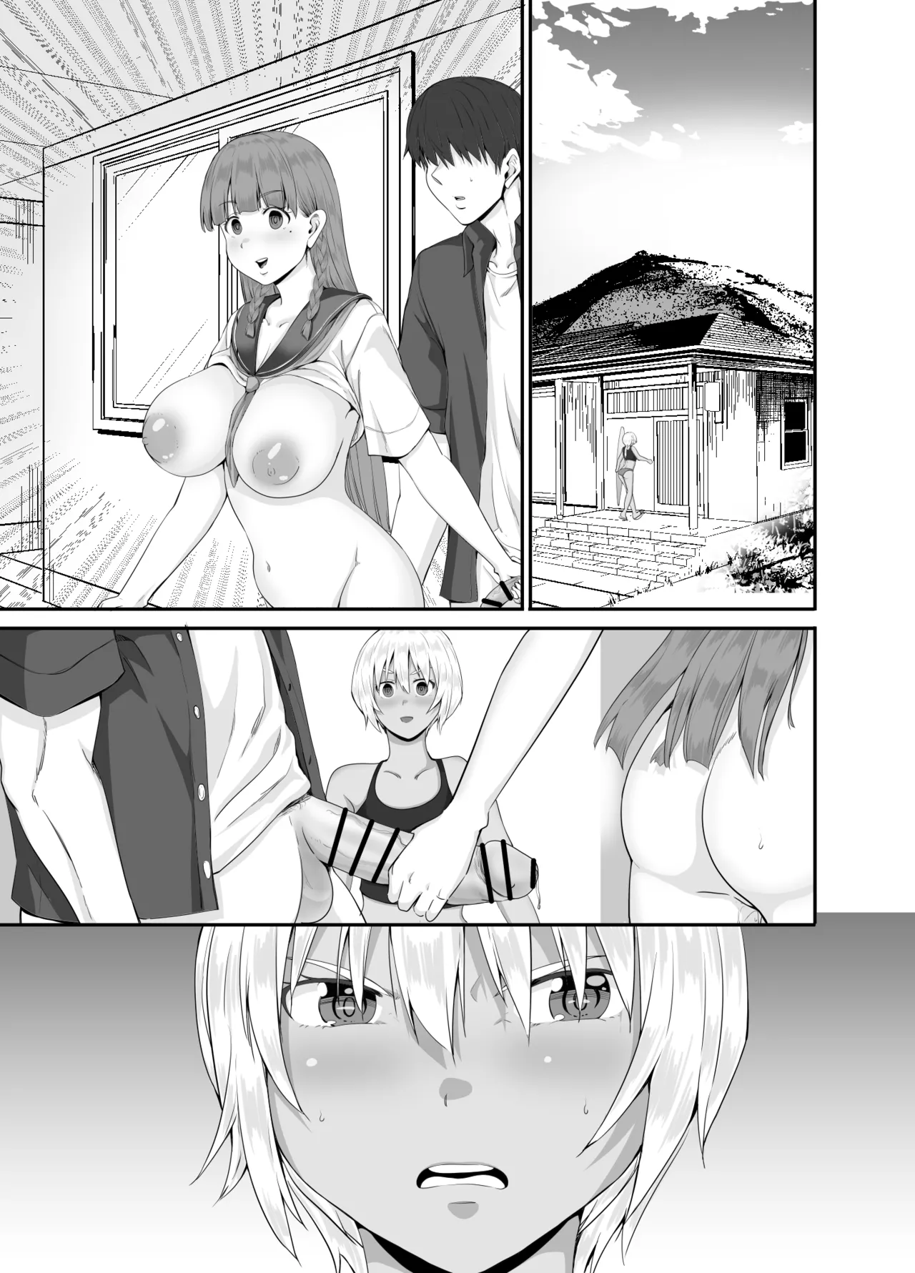 元田舎の黒ギャルJkの子とセックスしました - page86