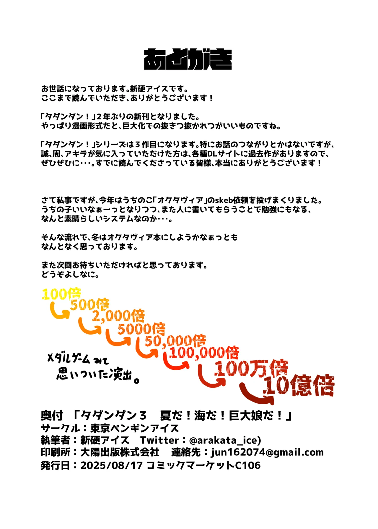 タダンダン３ 夏だ！海だ！巨大娘だ！ - page27