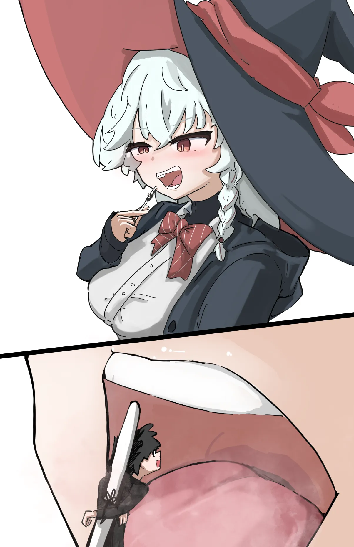 先生食べて魔力補給したい白尾エリ - page7