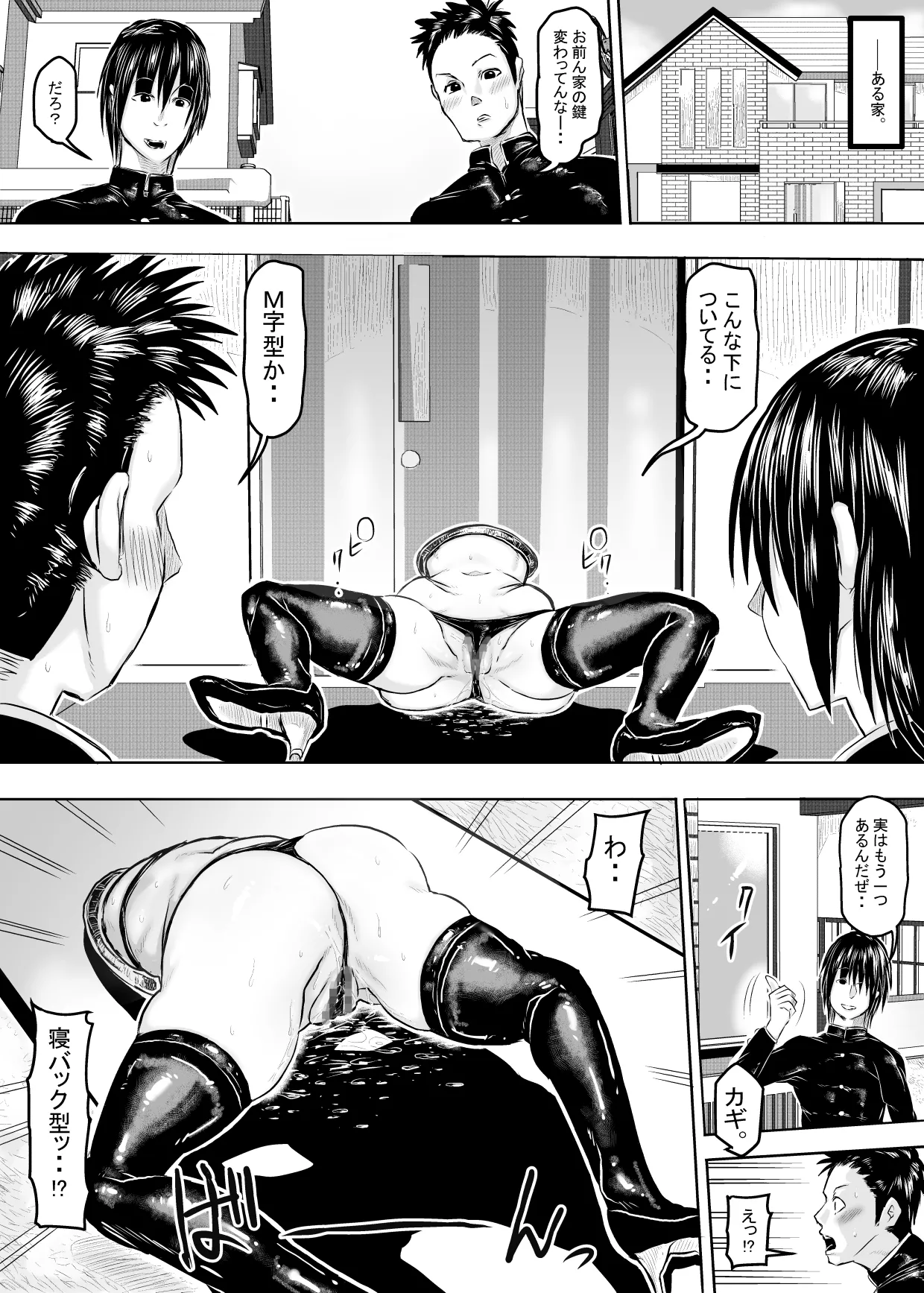 玄関の鍵はま○こに中出しする事によって、施錠する世界の話。 - page16