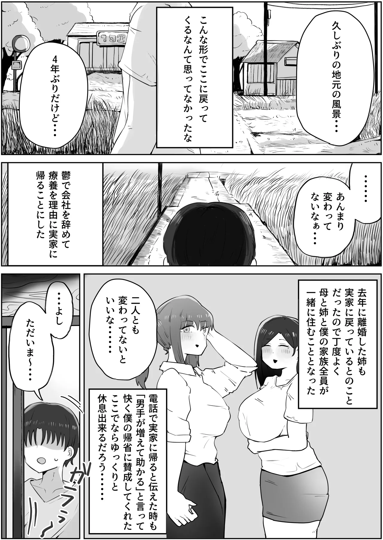 4年ぶりに実家に帰省したら母と姉が近所のクソガキ共のメスペットになっていました。 - page2