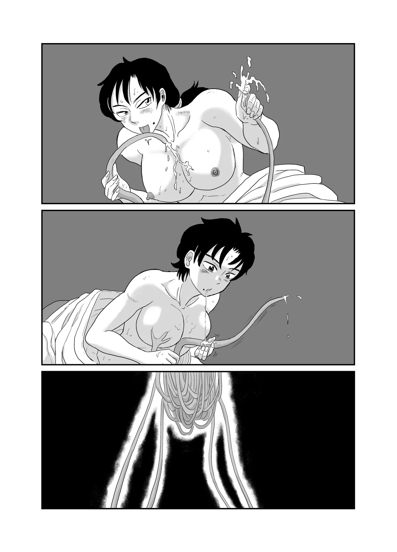 Mother and daughter shrine maiden tentacle masturbation - page62