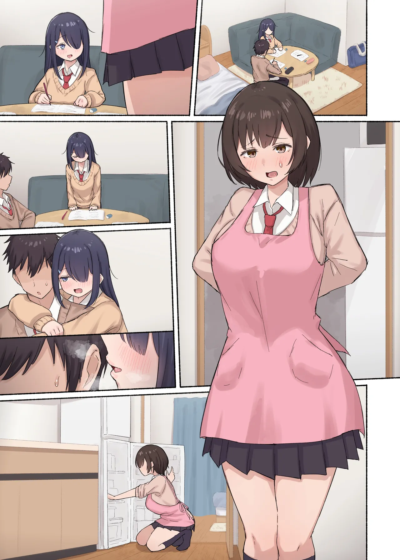 女友達ちゃんたちとテスト勉強 - page4