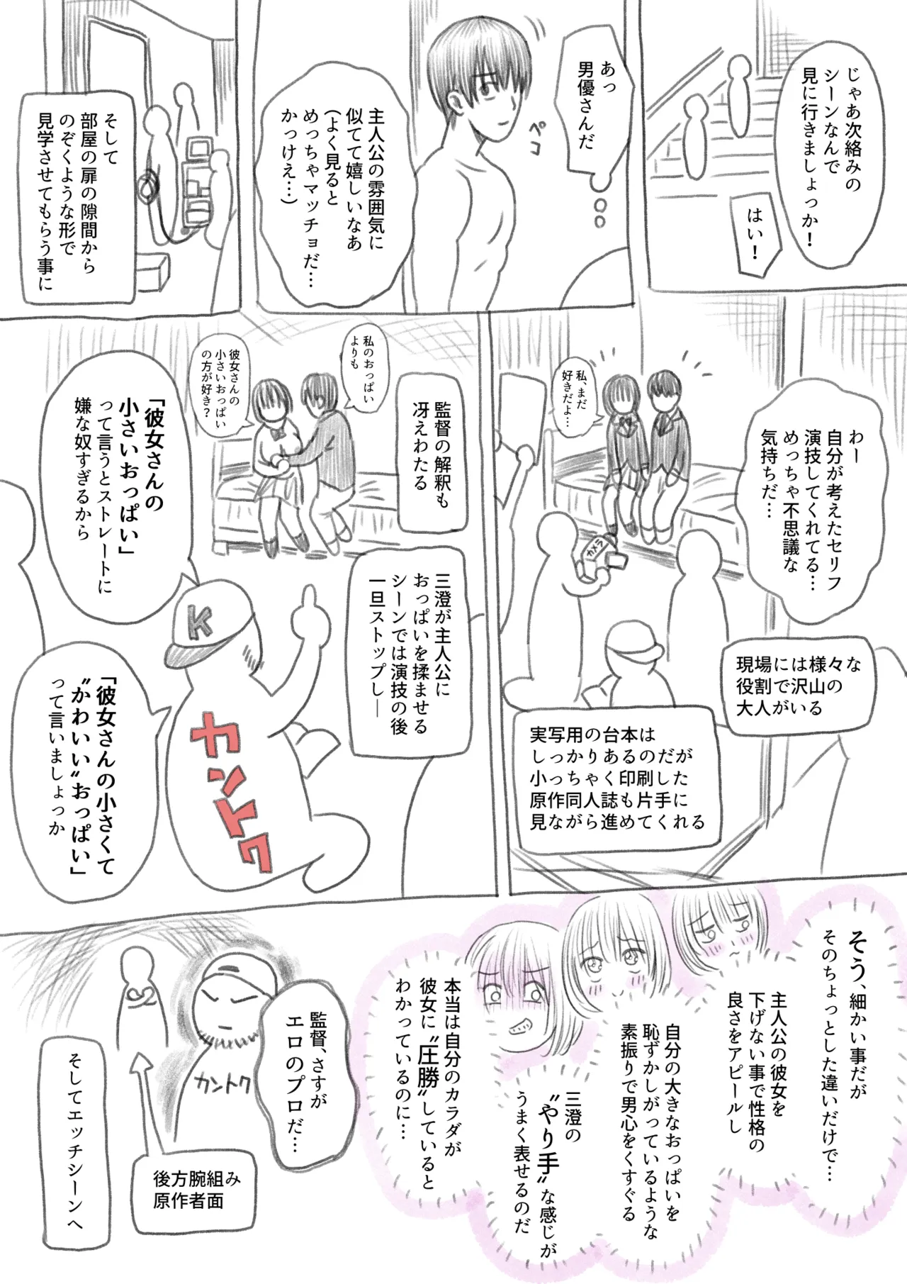 AV撮影現場に行ってきたよ！レポ漫画 - page2