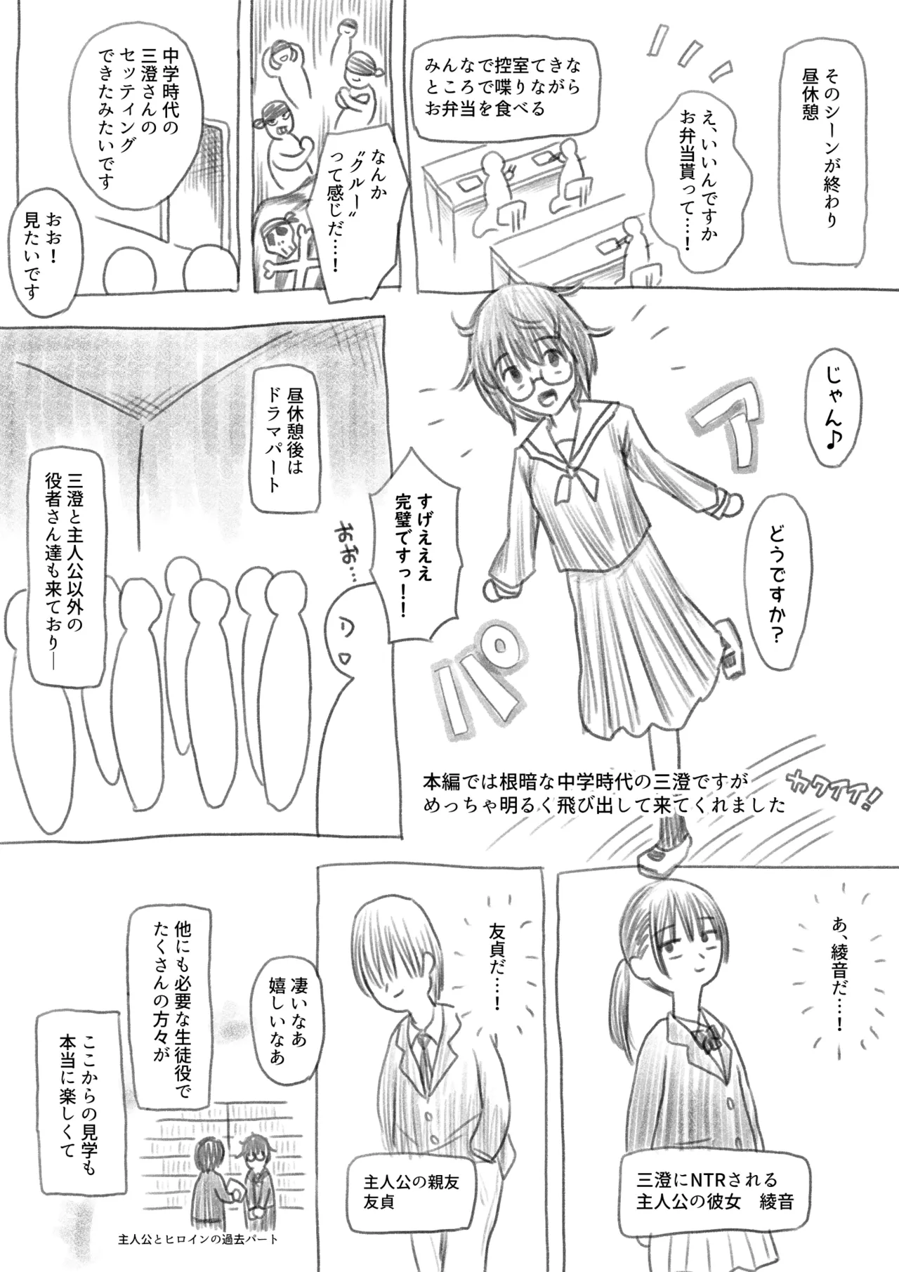 AV撮影現場に行ってきたよ！レポ漫画 - page4