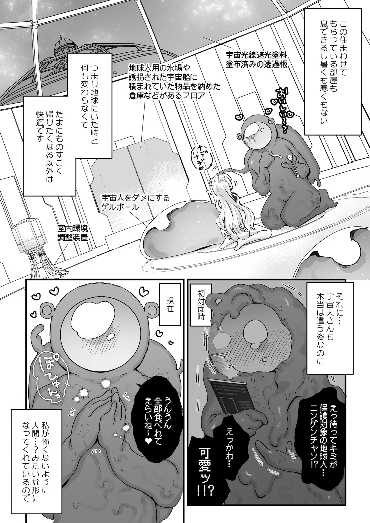 地球人を猫かわいがりする宇宙人さんに保護されている女の子の話 - page5