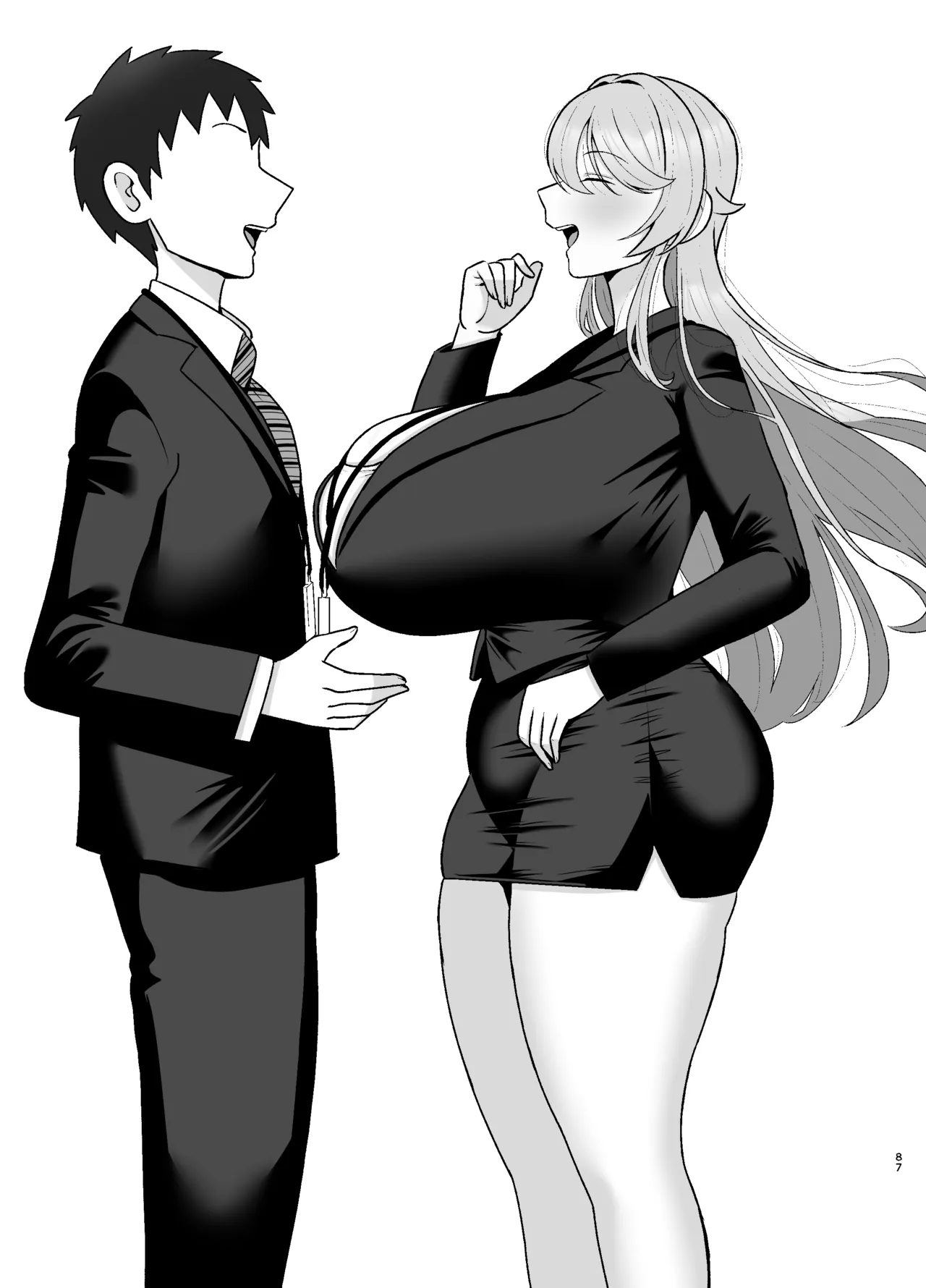いつも眉間にシワを寄せている性格のキツいババア先輩（29）は酔うとドスケベ痴女になる - page86