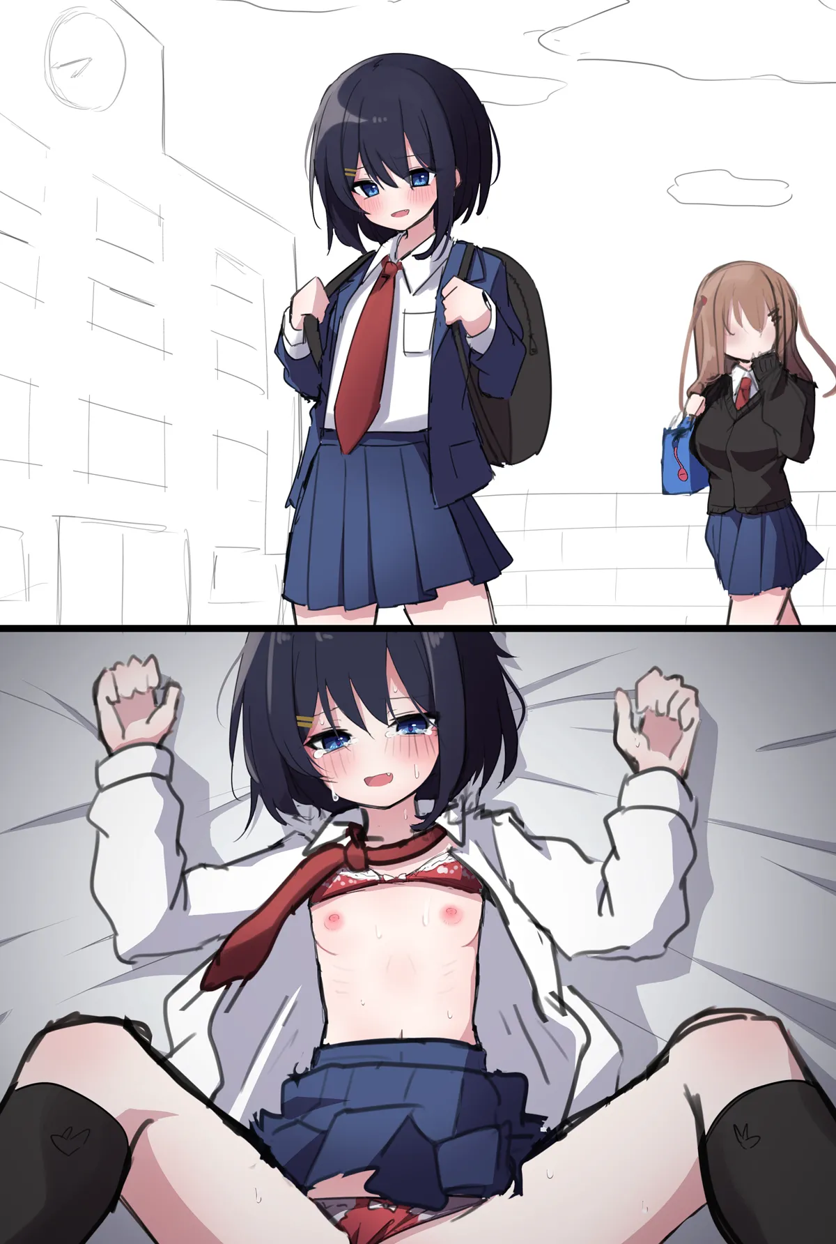 可愛がってた後輩が、乳首ピアス開けられてた - page7
