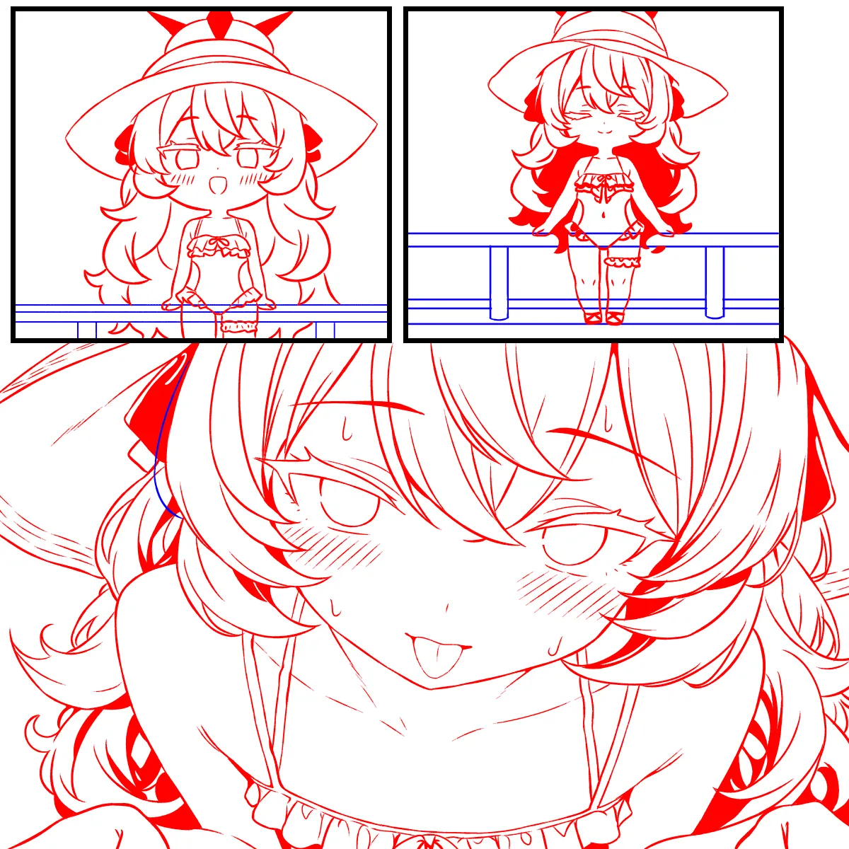 タンパク質を補給するイロハとイブキ - page10