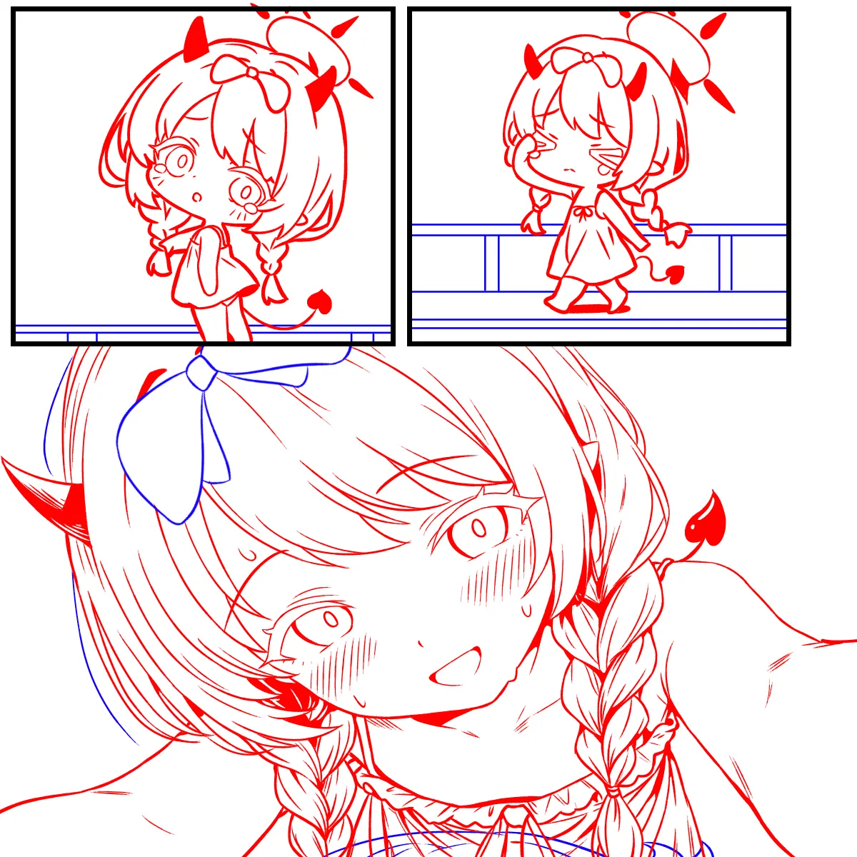 タンパク質を補給するイロハとイブキ - page11