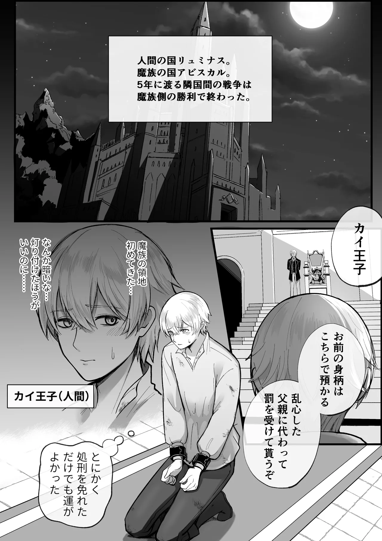 敗戦国の王子には恥ずかしい罰を受けてもらうぞ。 - page3