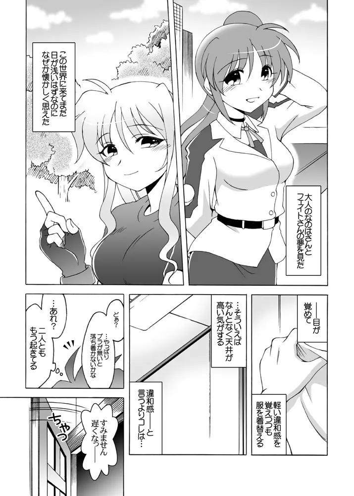 (C80) [北極鍋 (西北々)] Fullmoon (K)night (魔法少女リリカルなのは) - page4