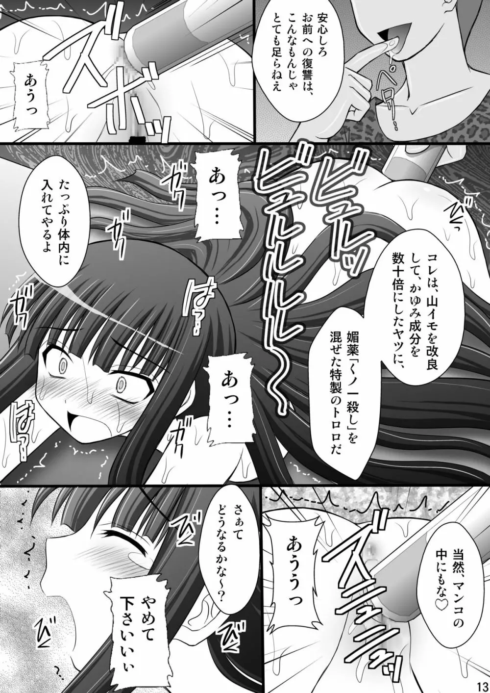 乙女くノ一悶絶拷問地獄絵巻 淫乱モード其の弐「斑鳩・柳生・雲雀編」 - page12
