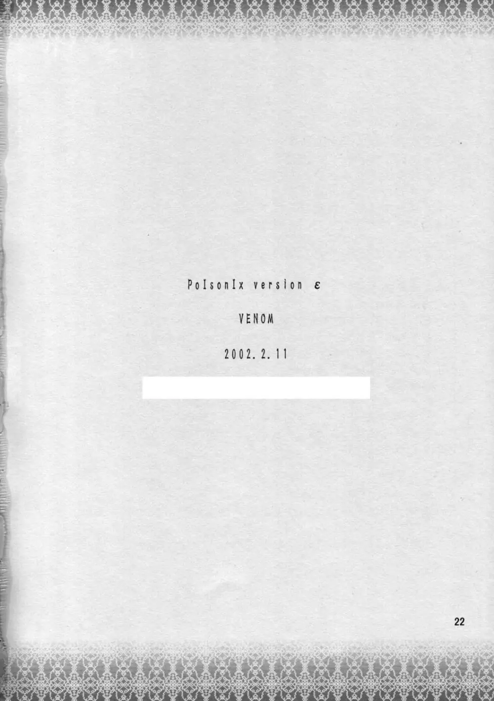 poIsonIx version ε - page22