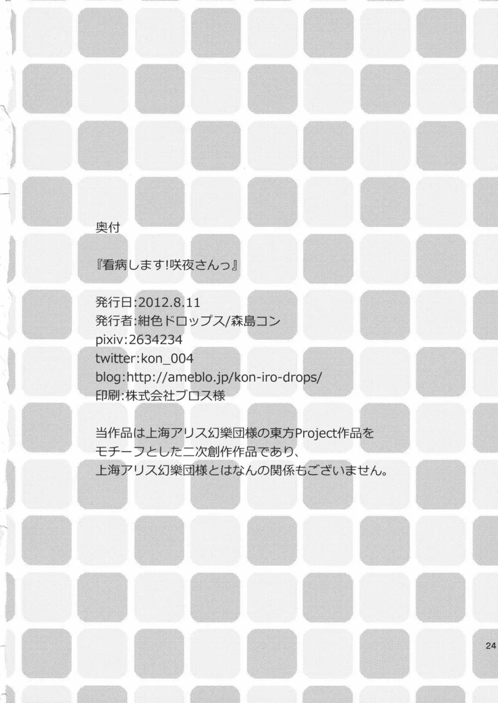 看病します！咲夜さんっ - page26