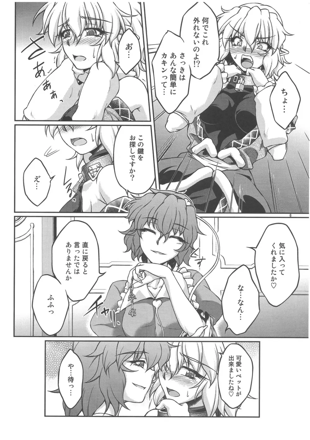 (C82) [幸撃 (大月渉)] 鉄(物の付いた首)輪 (東方Project) - page5