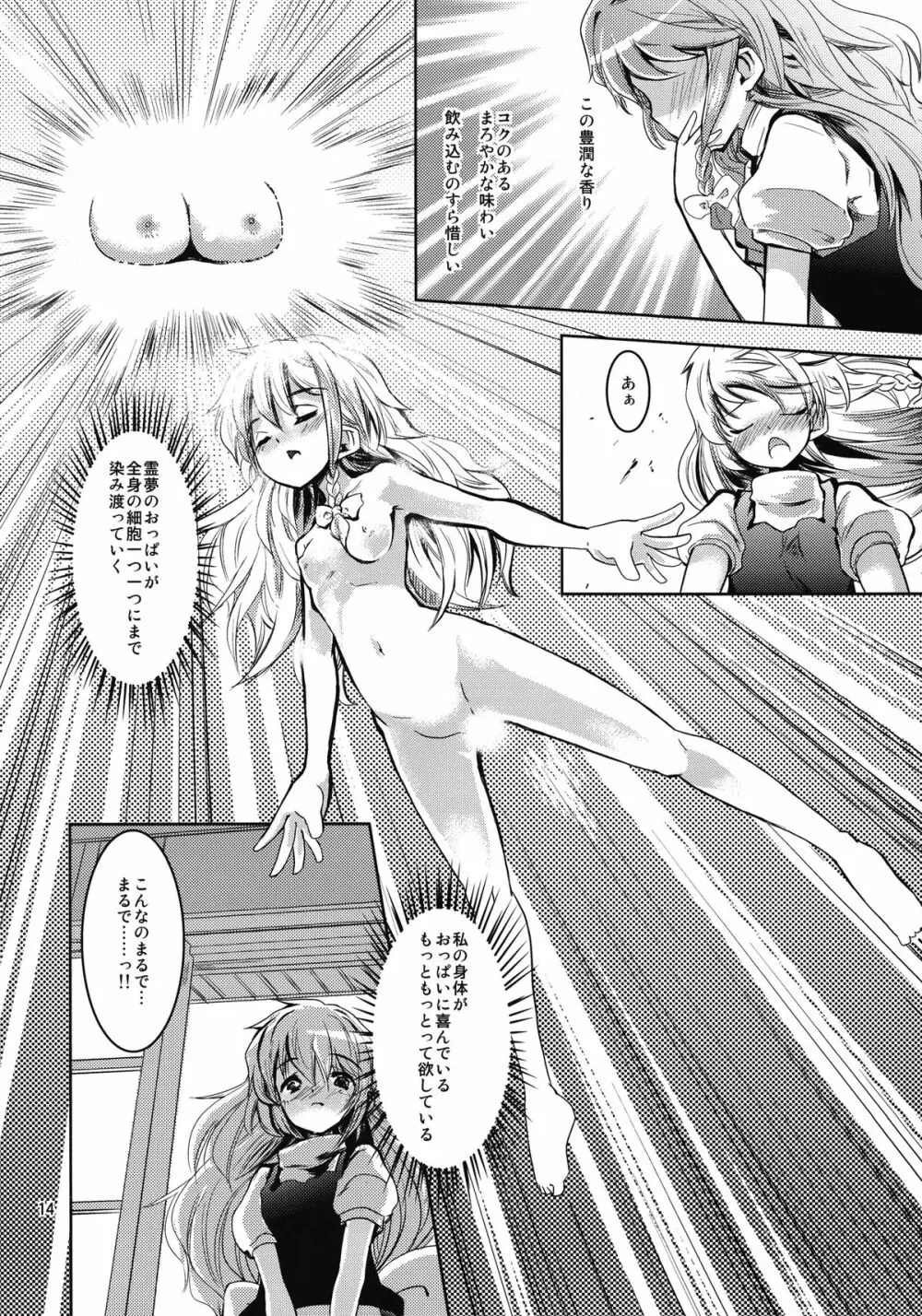 霊夢さんのおっぱいで魔理沙がやばい - page14