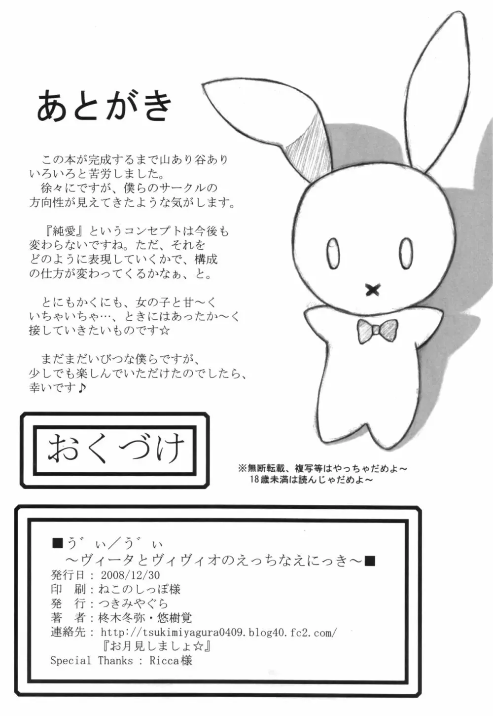 う゛ぃ/う゛ぃ～ヴィータとヴィヴィオのえっちなえにっき～ - page29
