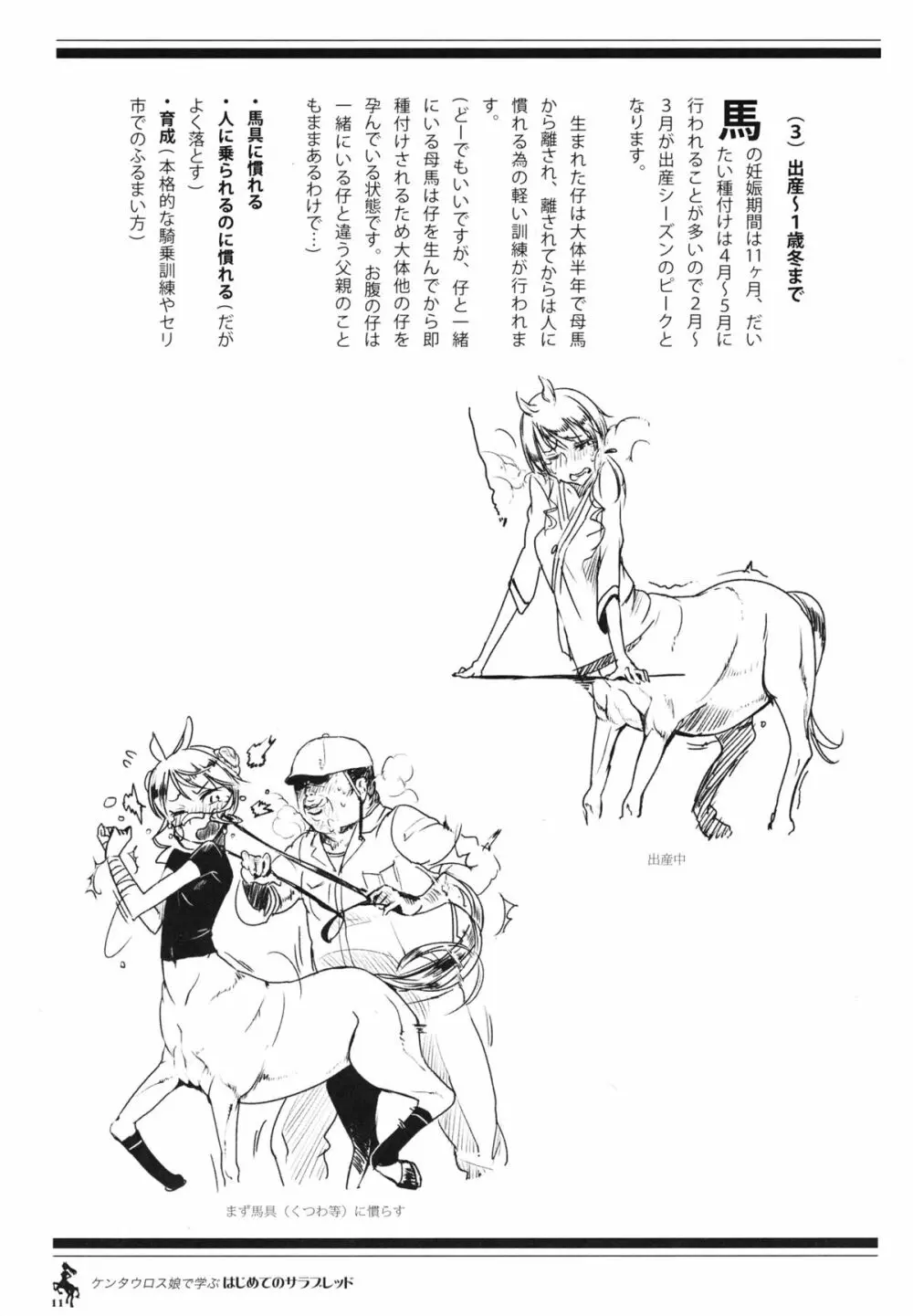 ケンタウロス娘で学ぶ初めてのサラブレッド - page10