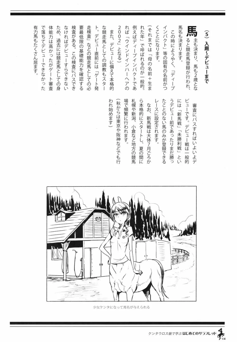 ケンタウロス娘で学ぶ初めてのサラブレッド - page13