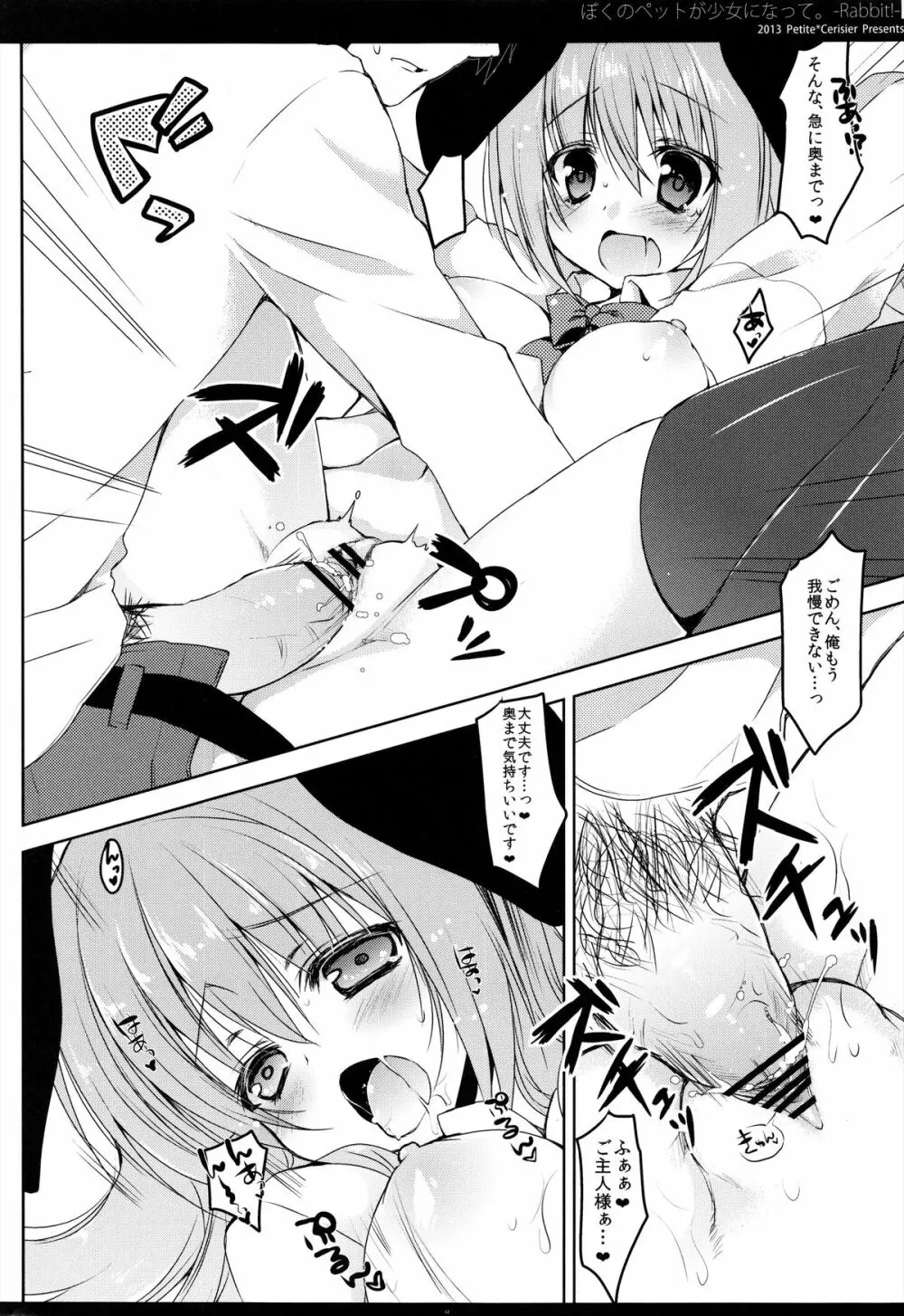 ぼくのペットが少女になって。 -Rabbit!- - page12