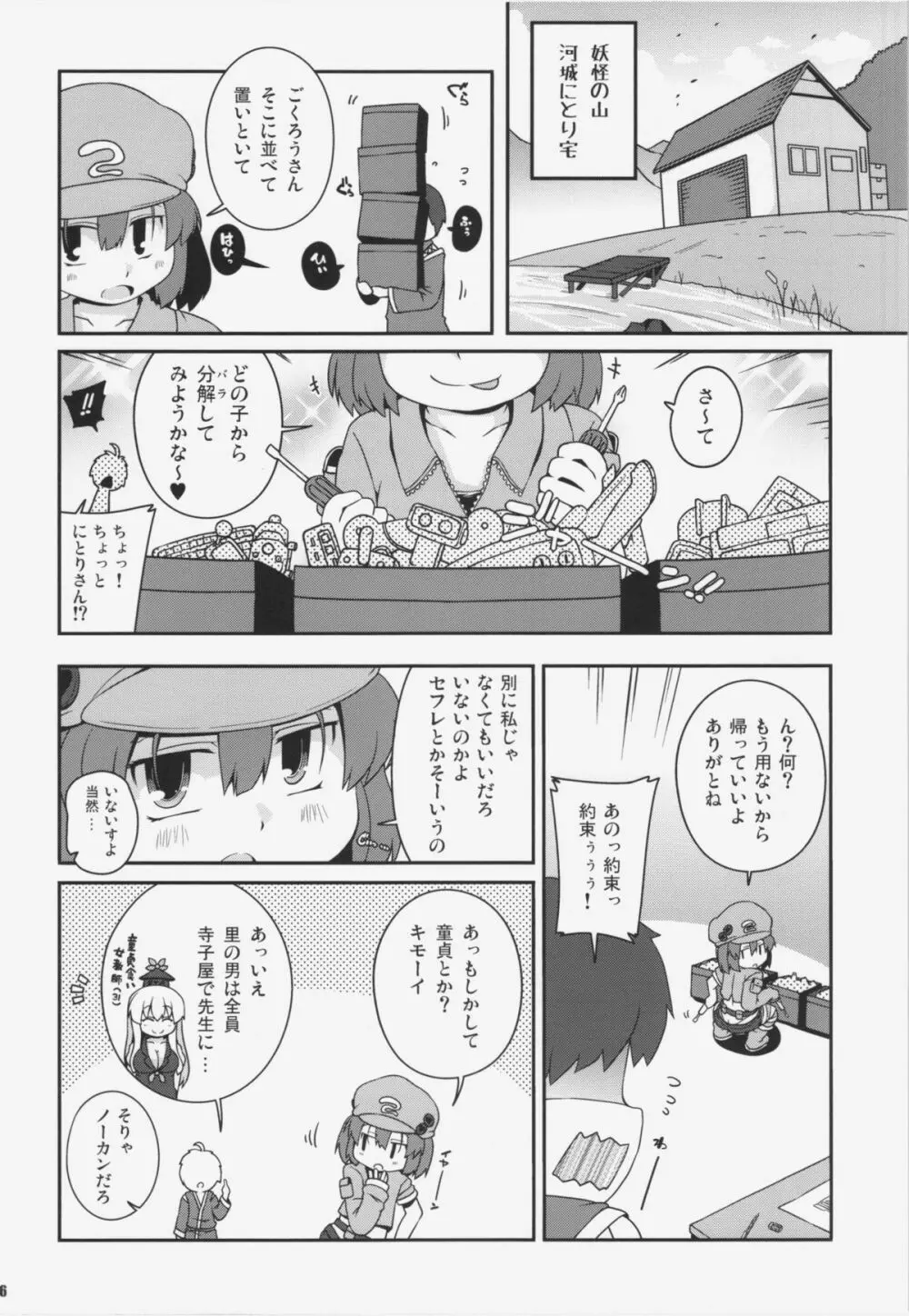悪性河城にとりさん - page6