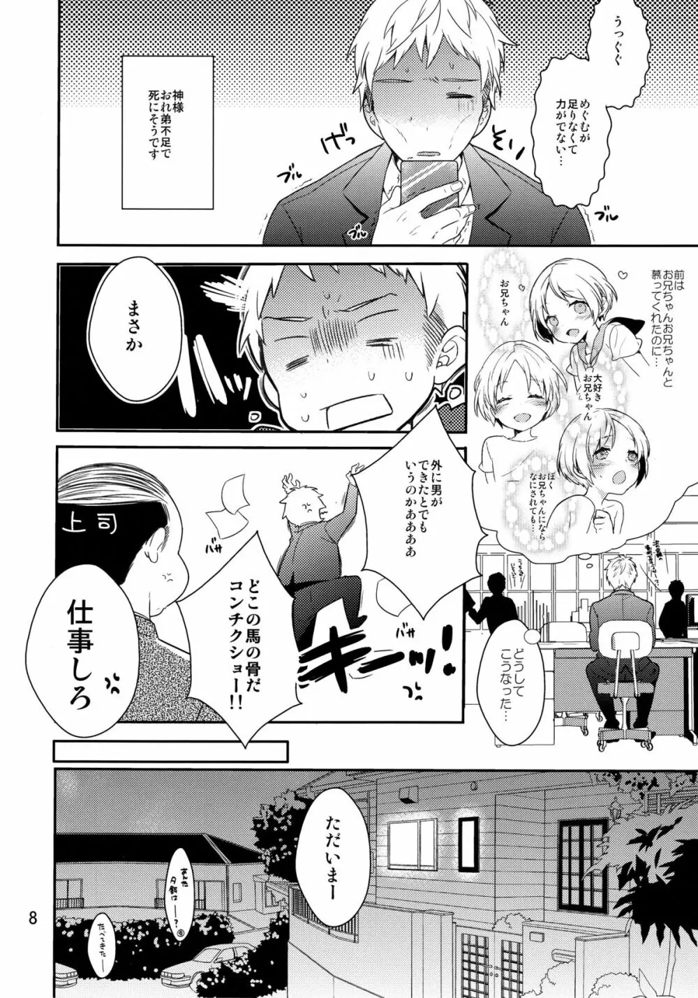 弟のちっぱいからおっぱいが出るようになった件 - page7