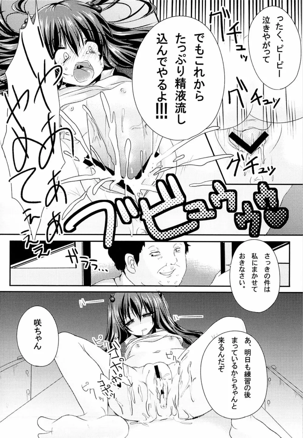 いじめられっ娘咲ちゃんの放課後特別ナカ出し練習 - page13