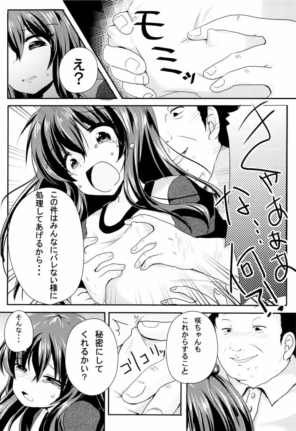 いじめられっ娘咲ちゃんの放課後特別ナカ出し練習 - page7