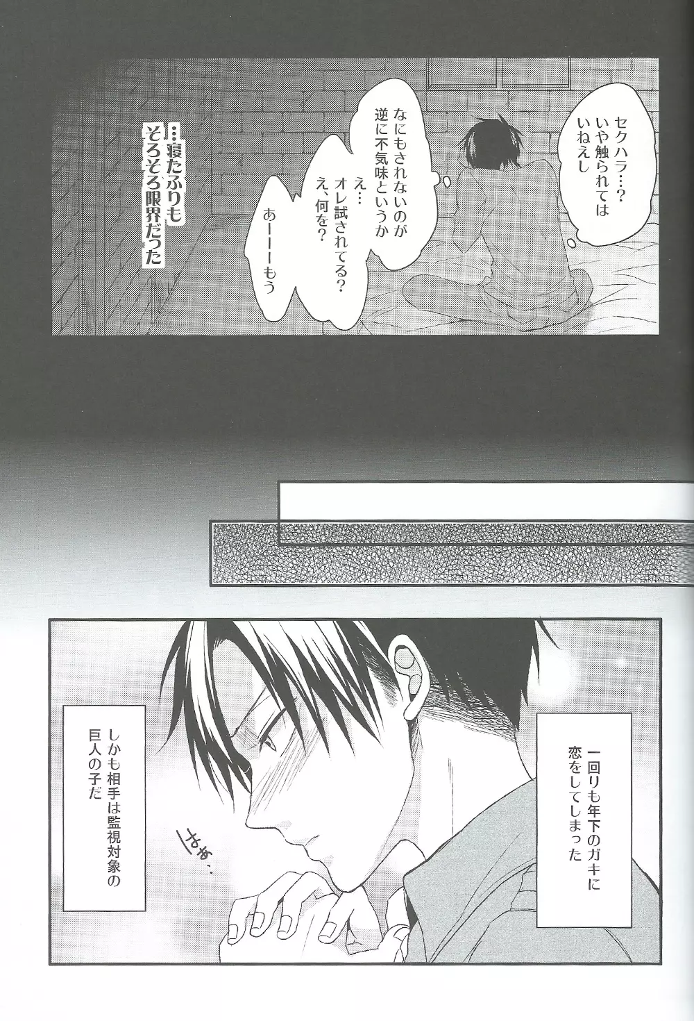 ヤンデレの兵長に死ぬほど愛されて夜もねむれない!! - page8