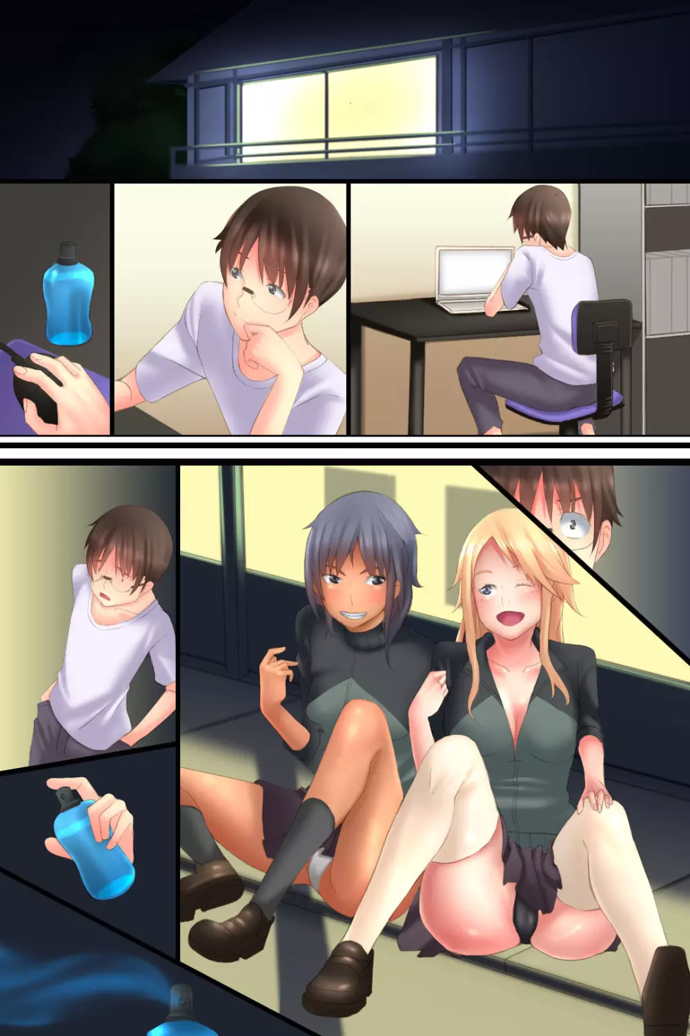 エロ香水で同級生達が発情しちゃった日～ハーレム&発情大好き! - page38
