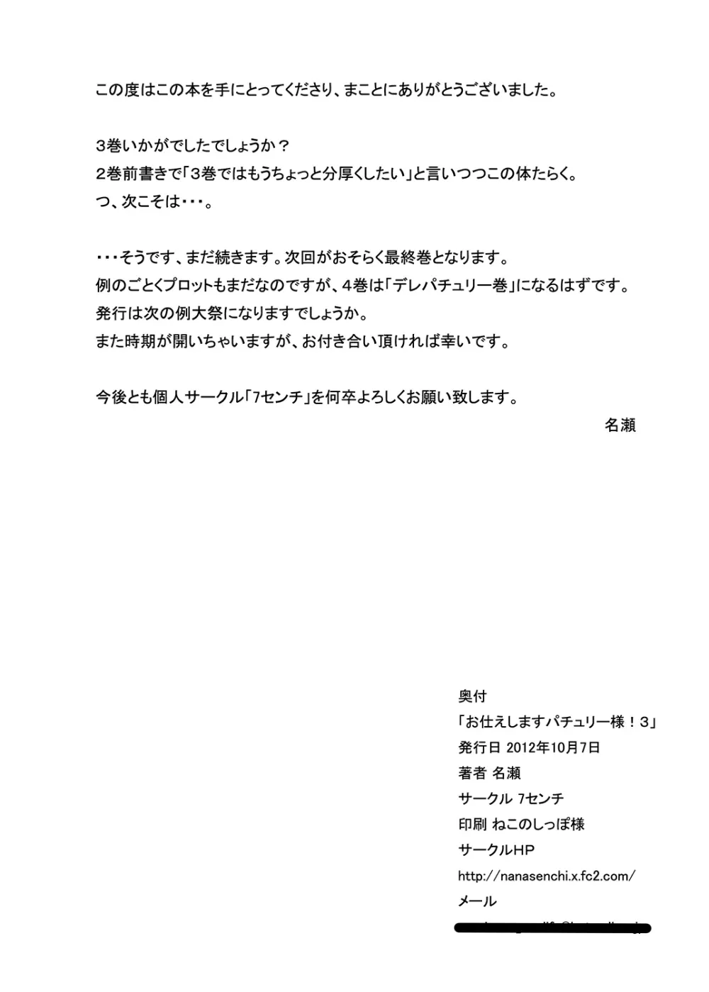 お仕えしますパチュリー様! 3 - page29