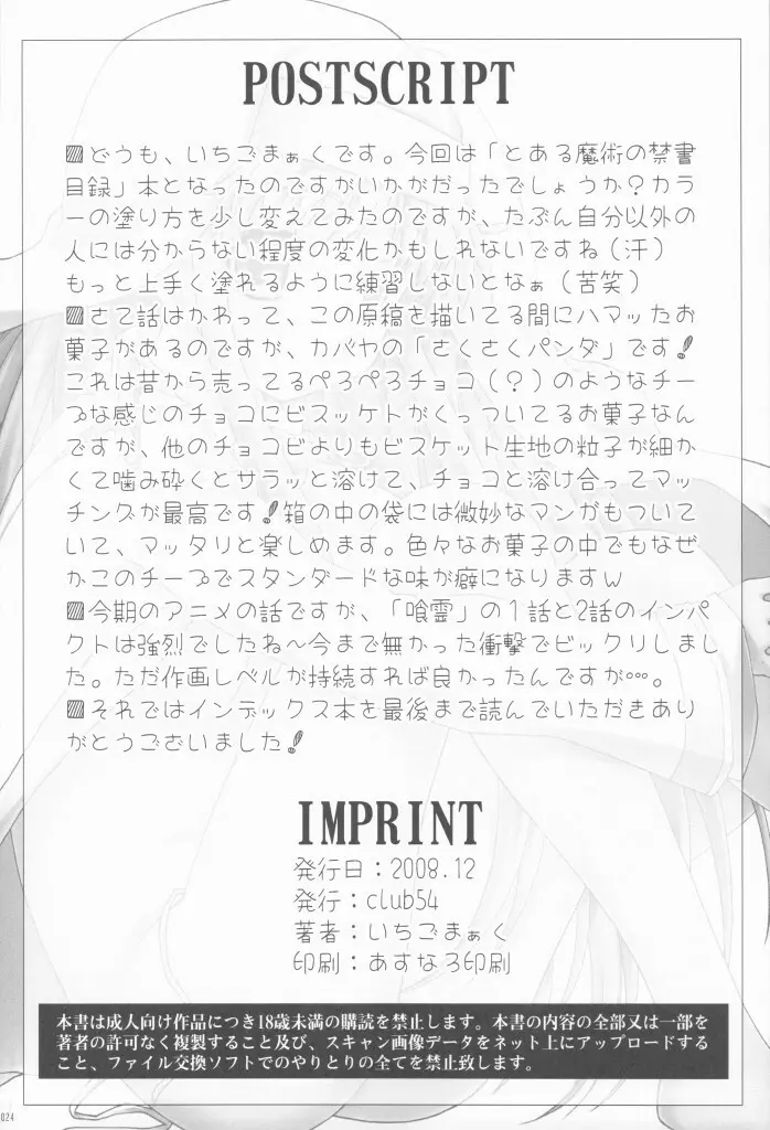 とあるインデックスのありふれた心象風景 - page24