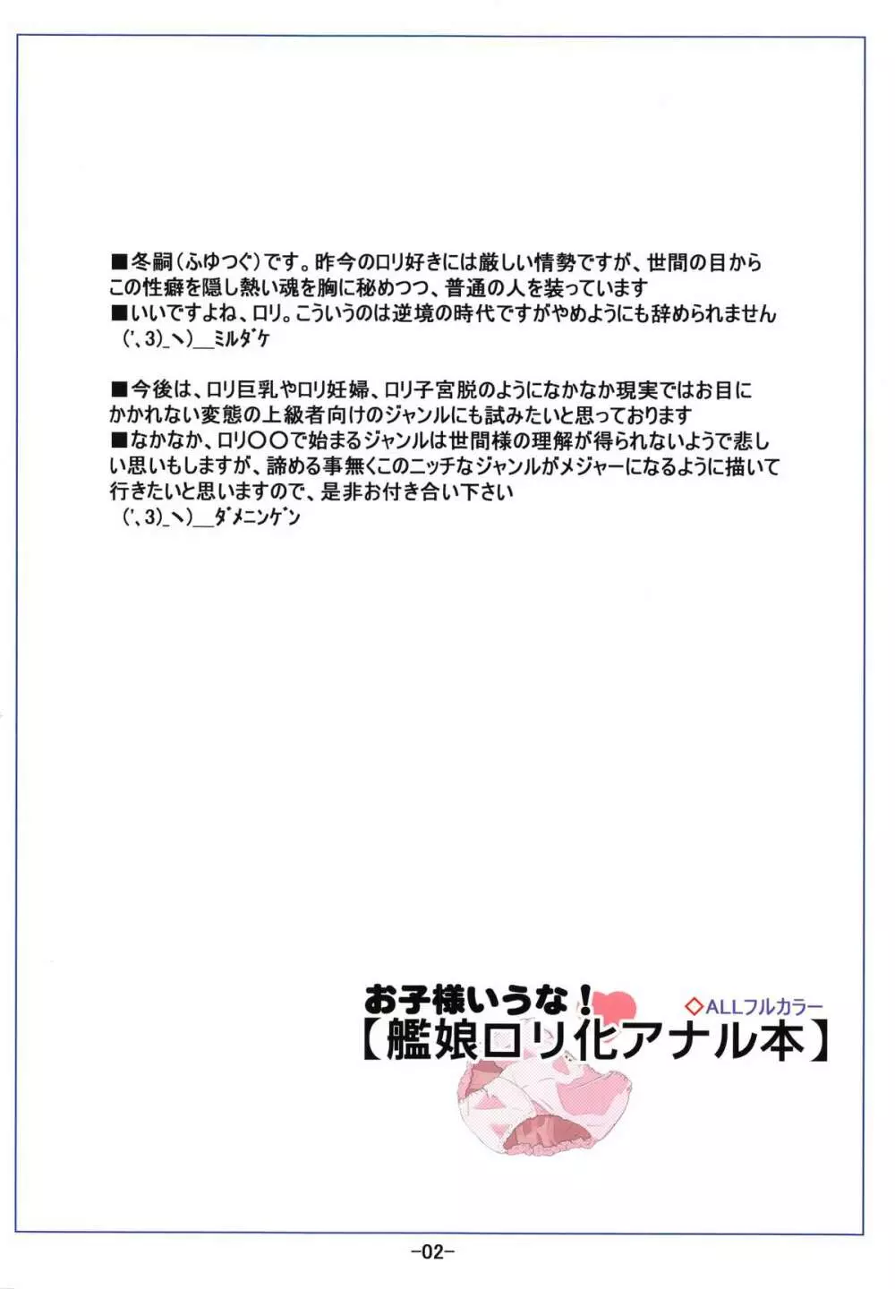 お子様いうな! 艦娘ロリ化アナル本 - page4