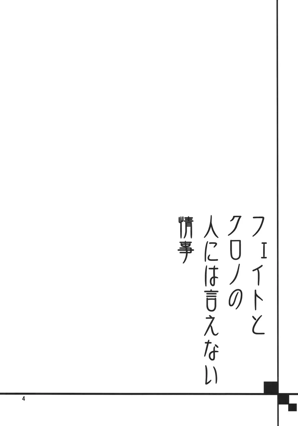 フェイトとクロノの人には言えない情事 - page3